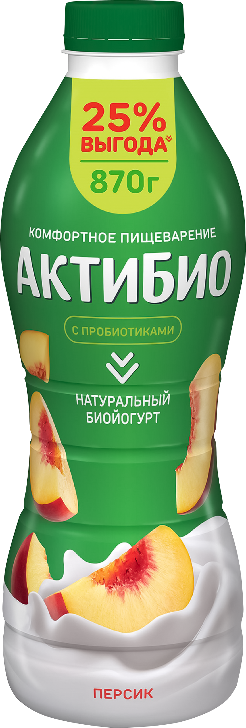 Изображение товара Биойогурт АКТИБИО Персик 1, 5% - вкусный и полезный напиток с пробиотиками Изображение товара Биойогурт АКТИБИО Персик 1, 5% - вкусный и полезный напиток с пробиотиками