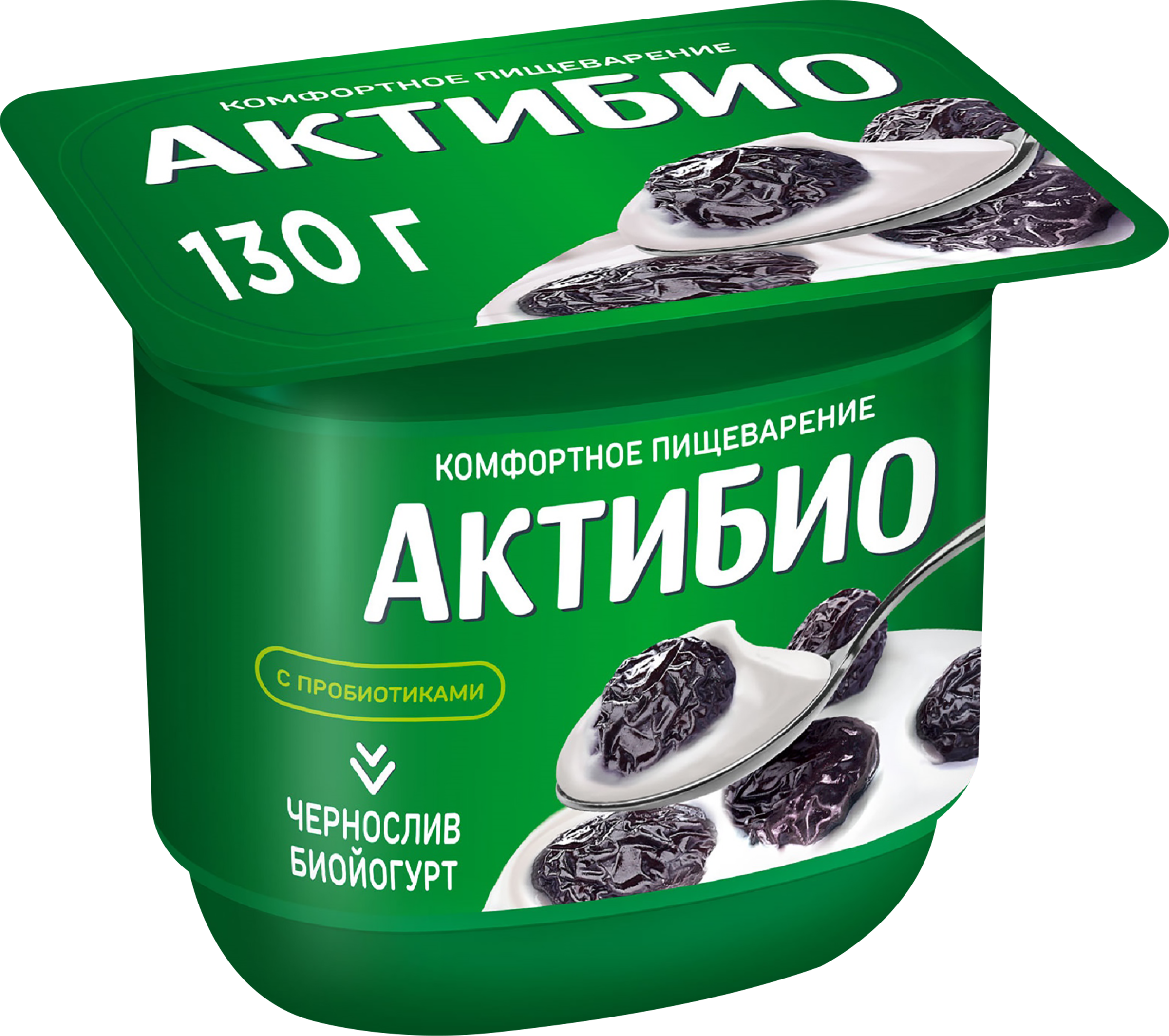 Изображение товара Биойогурт АКТИБИО Чернослив 2,9%, без змж, 130г Изображение товара Биойогурт АКТИБИО Чернослив 2,9%, без змж, 130г