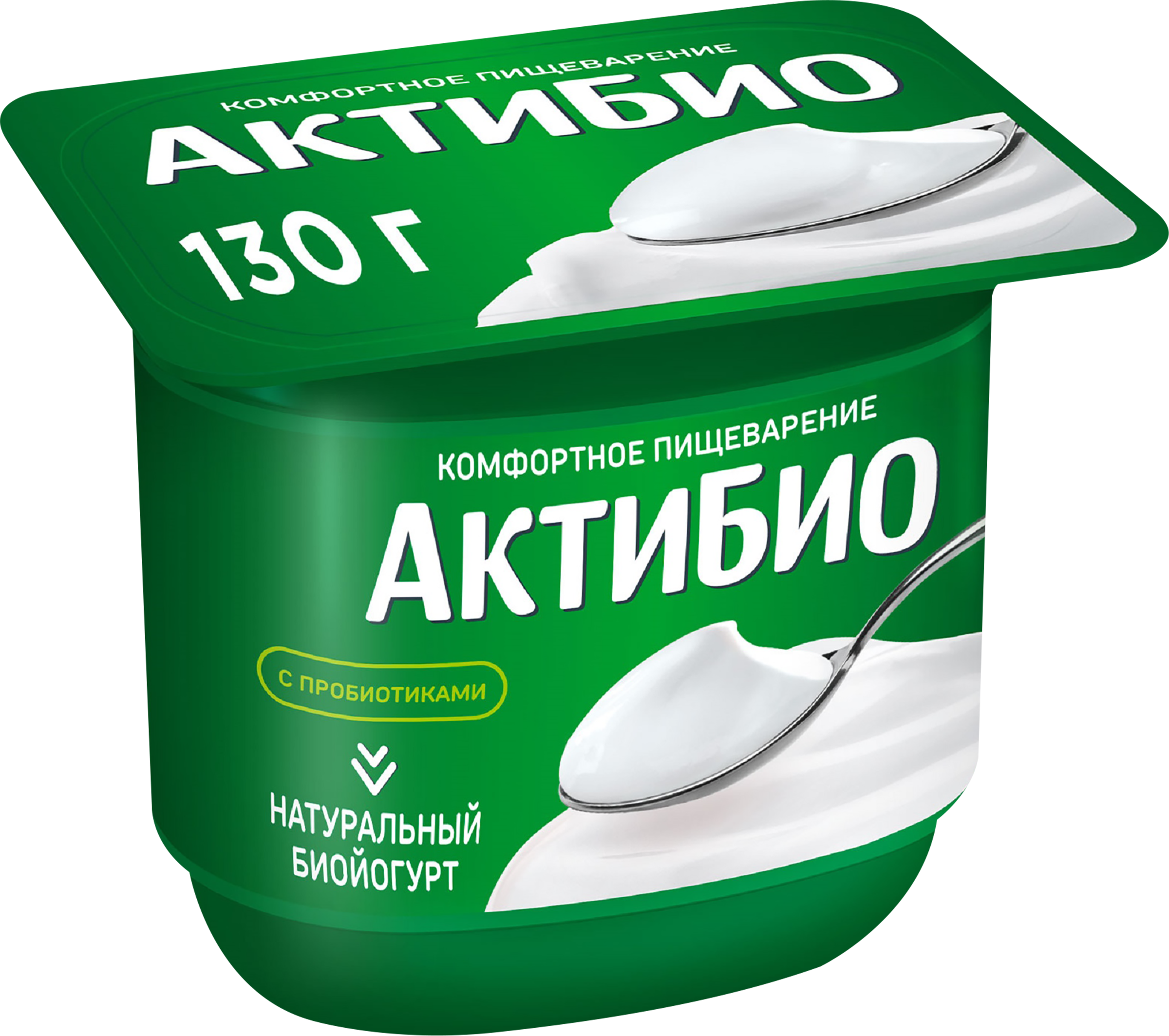 Изображение товара Биойогурт АКТИБИО Натуральный 3,5%, без змж, 130г Изображение товара Биойогурт АКТИБИО Натуральный 3,5%, без змж, 130г
