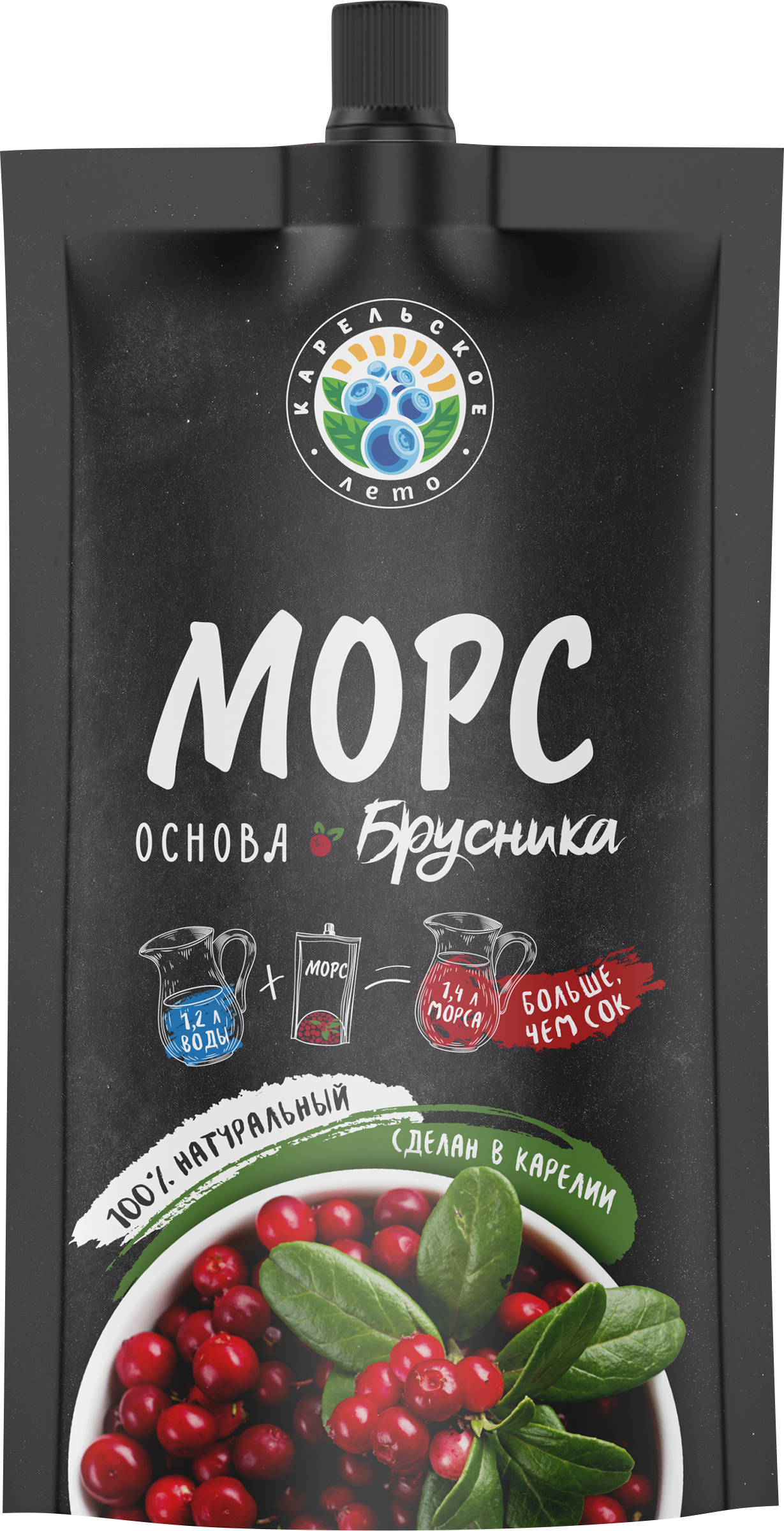 Изображение товара Основа для морса Брусника КАРЕЛЬСКОЕ ЛЕТО, 0.2л Изображение товара Основа для морса Брусника КАРЕЛЬСКОЕ ЛЕТО, 0.2л