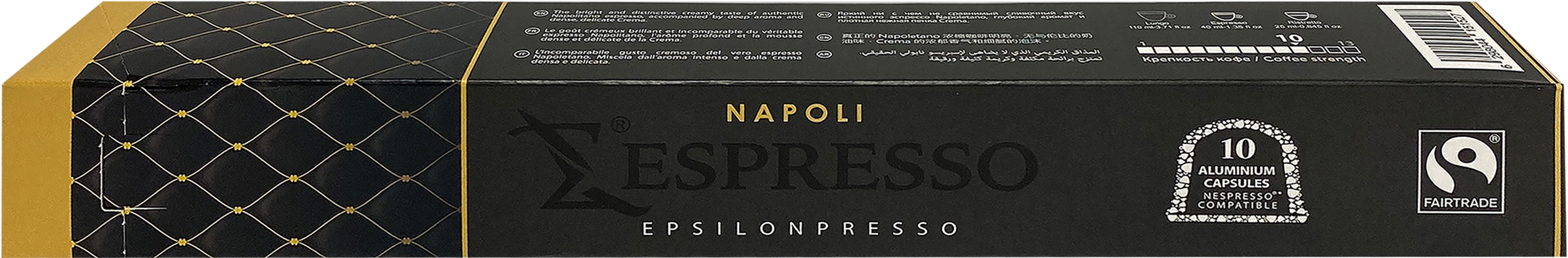 Изображение товара Кофе молотый в капсулах EPSILONPRESSO Napoli жареный 10 капсул Изображение товара Кофе молотый в капсулах EPSILONPRESSO Napoli жареный 10 капсул