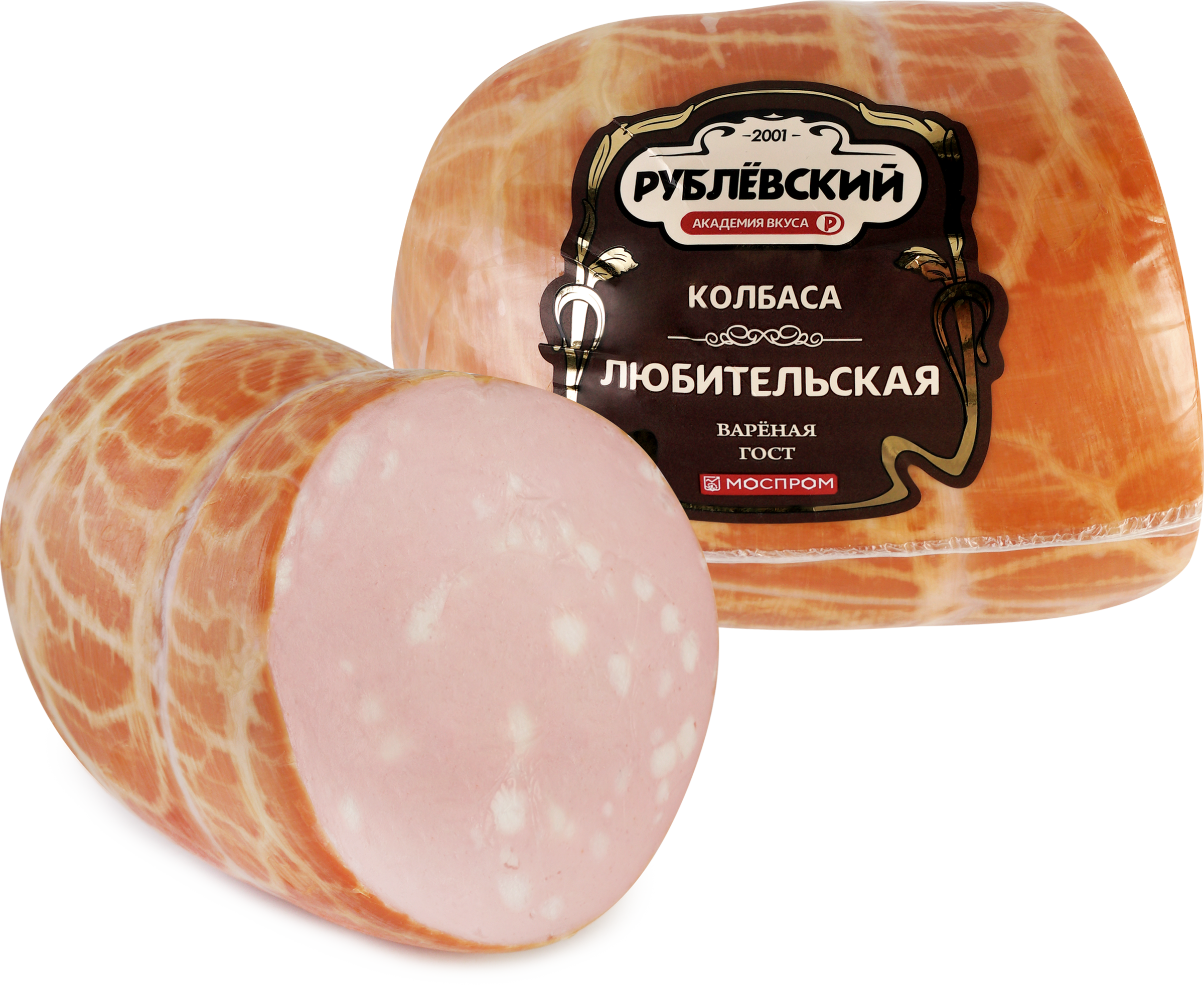 Изображение товара Колбаса вареная РУБЛЁВСКИЙ Любительская, с говядиной и свининой, вакуум Изображение товара Колбаса вареная РУБЛЁВСКИЙ Любительская, с говядиной и свининой, вакуум