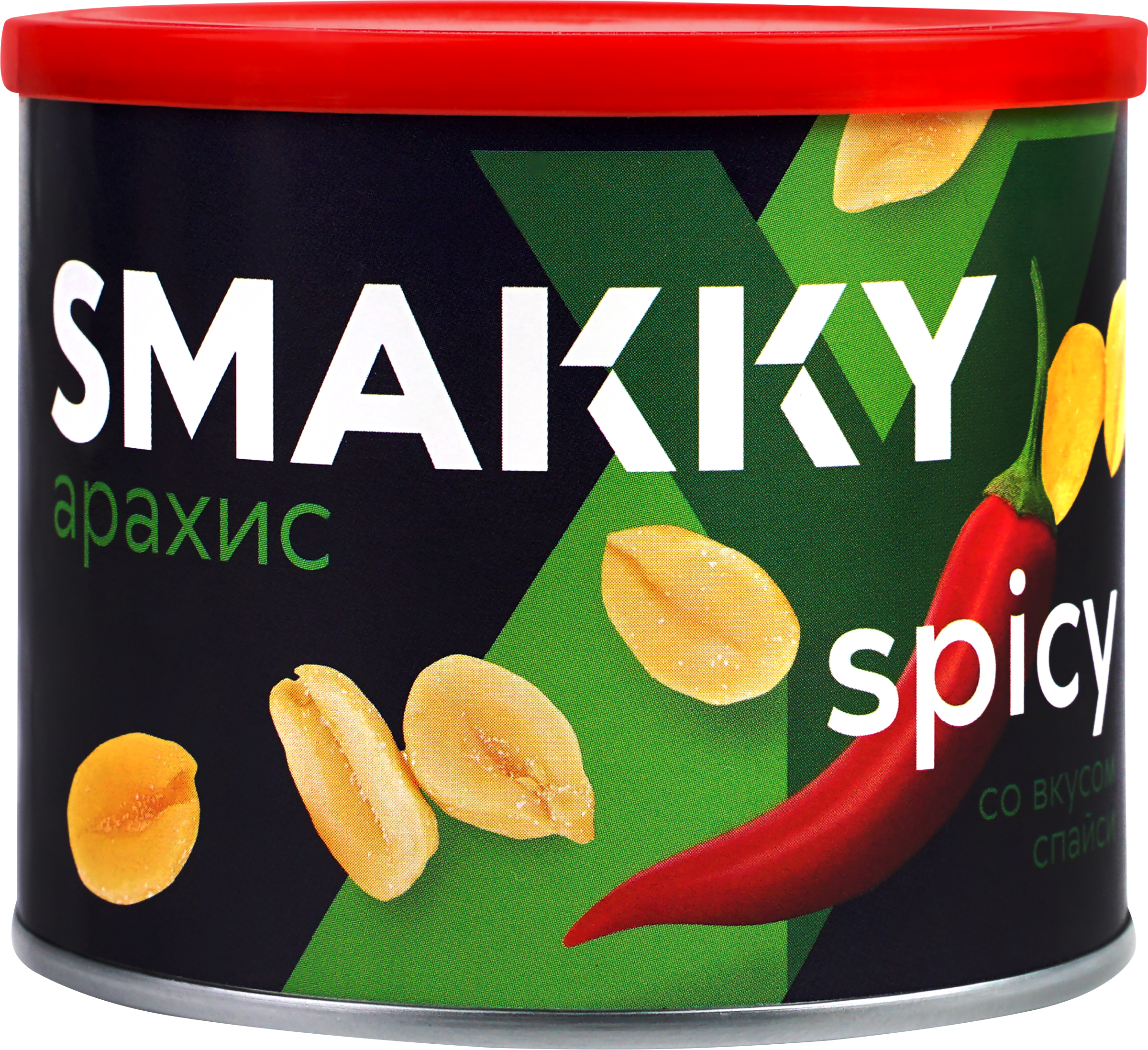 Изображение товара Арахис пряный Спайси SMAKKY 150г - острая и вкусная закуска для любителей специй