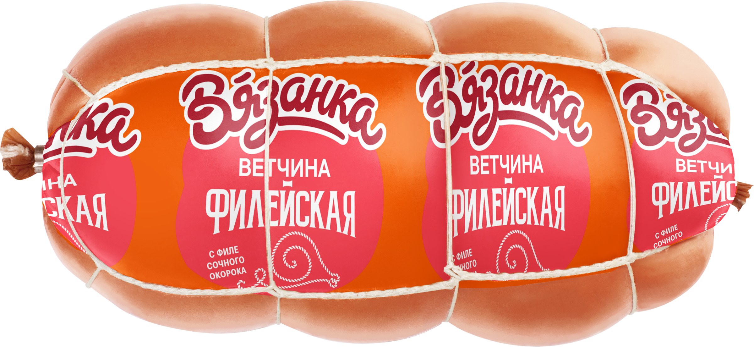 Изображение товара Ветчина ВЯЗАНКА Филейская Столичная, 450г - натуральная и сочная мясная деликатес Изображение товара Ветчина ВЯЗАНКА Филейская Столичная, 450г - натуральная и сочная мясная деликатес