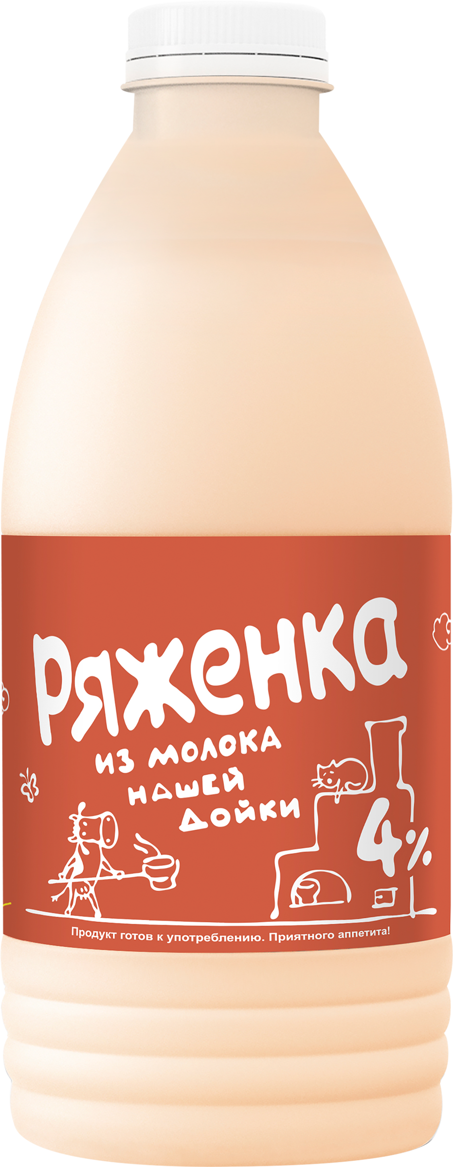Изображение товара Ряженка НАШЕЙ ДОЙКИ 4% натуральный кисломолочный продукт 900г