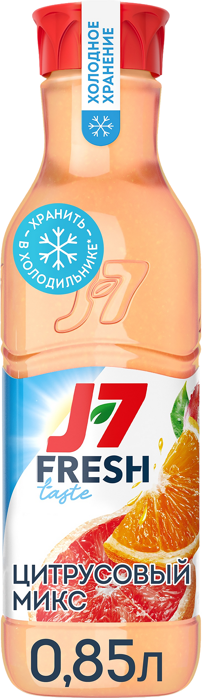 Изображение товара Сок охлажденный J7 Цитрусовый микс, Яблоко-Грейпфрут-Апельсин, 850мл