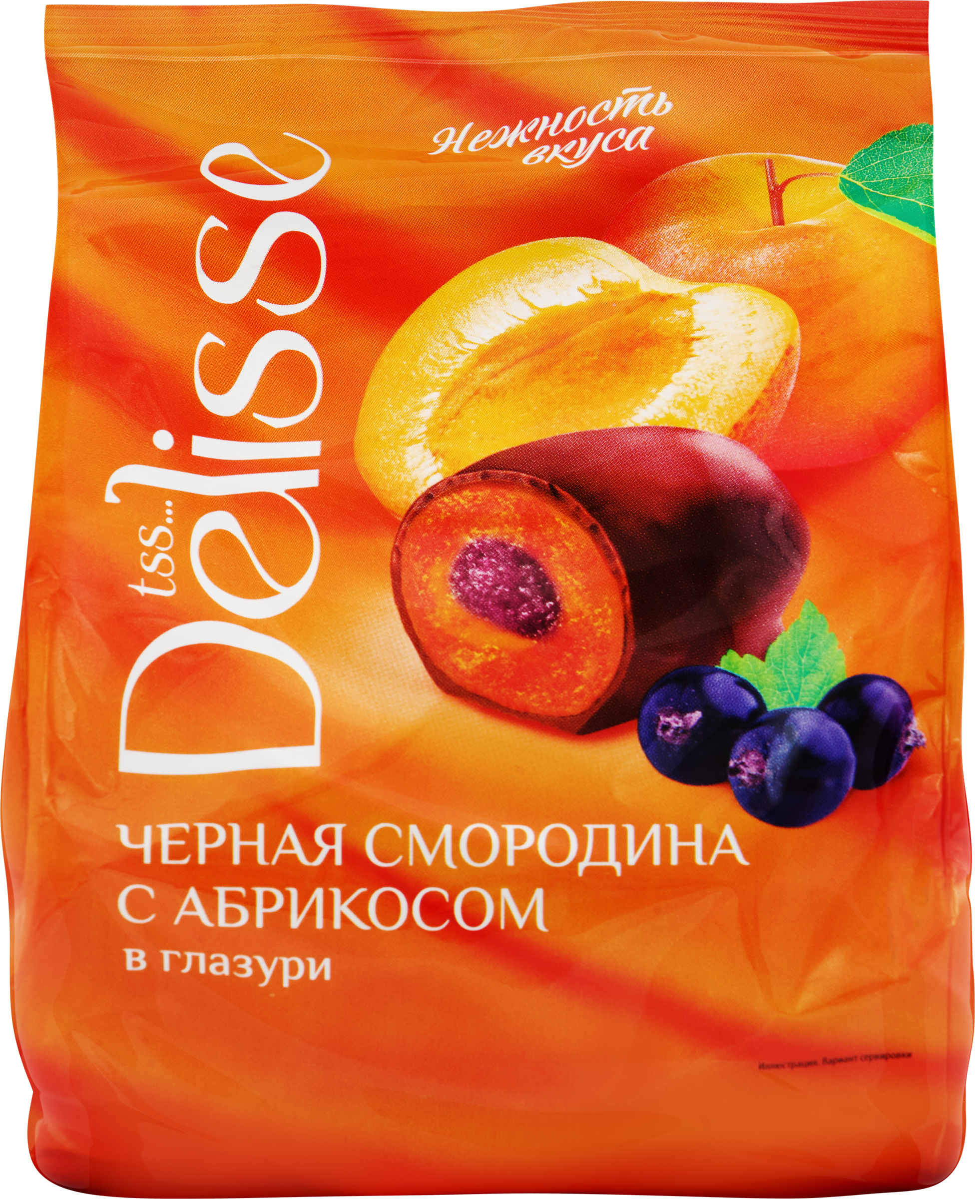 Изображение товара Конфеты DELISSE Черная смородина с абрикосом, 200г