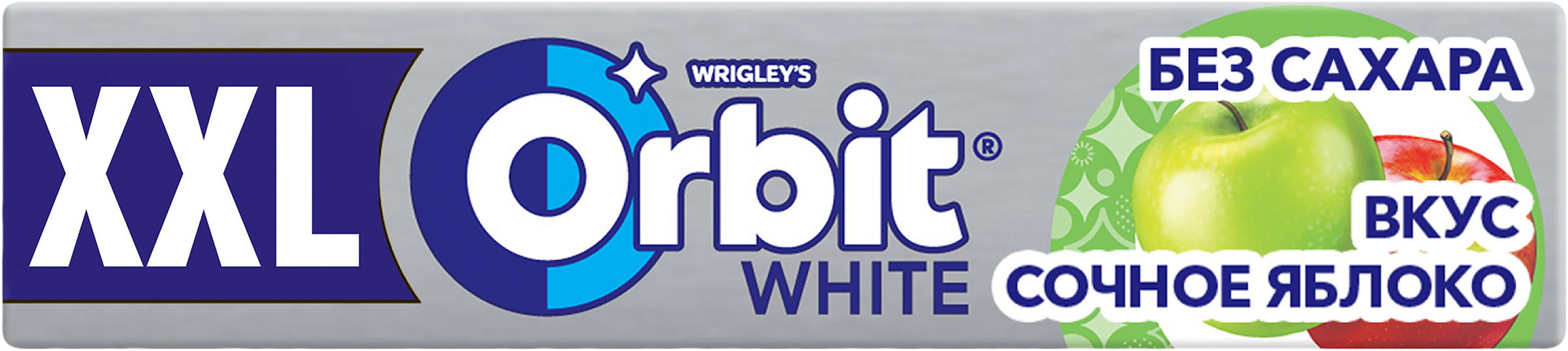Изображение товара Жевательная резинка ORBIT XXL Белоснежный сочное яблоко, 19г Изображение товара Жевательная резинка ORBIT XXL Белоснежный сочное яблоко, 19г