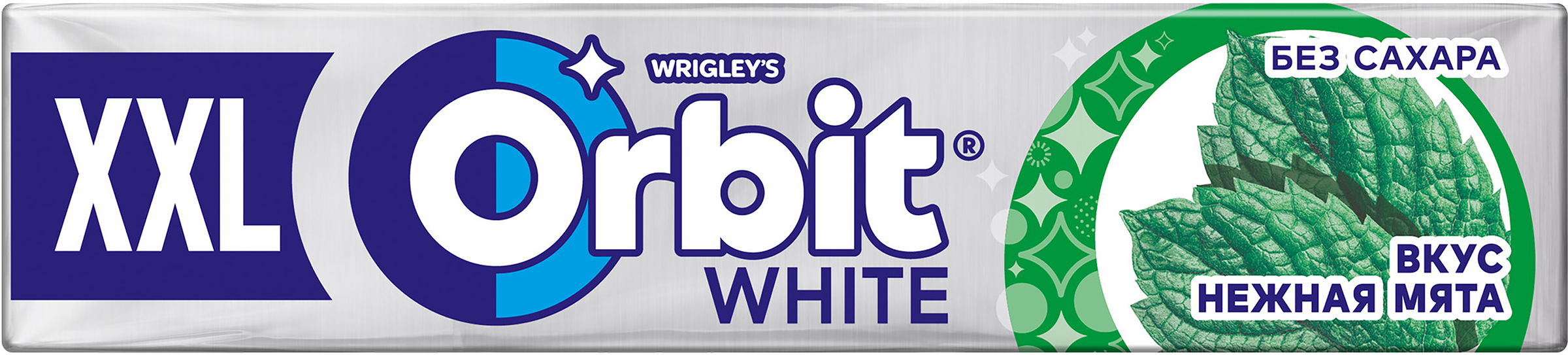 Изображение товара Жевательная резинка ORBIT XXL Нежная мята, 19г