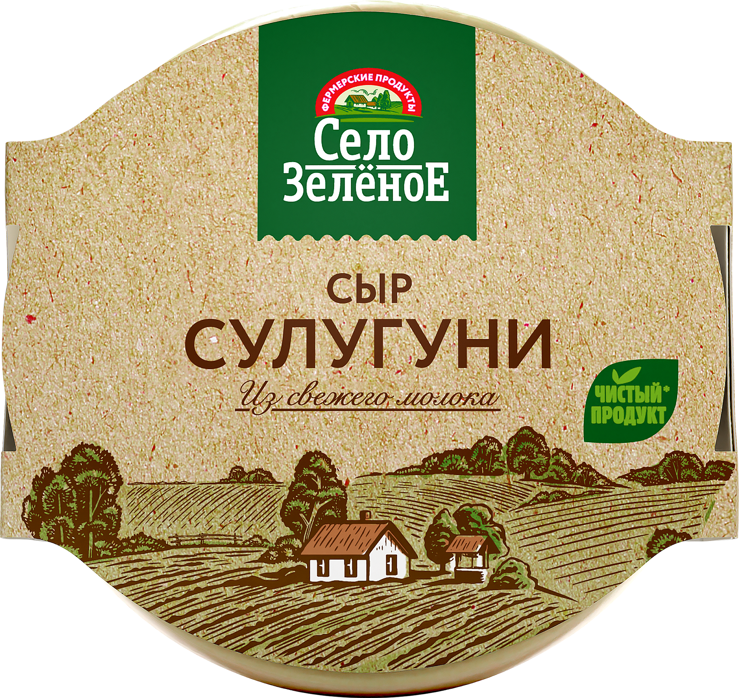 Изображение товара Сыр СУЛУГУНИ 40% СЕЛО ЗЕЛЕНОЕ 300г натуральный рассольный сыр