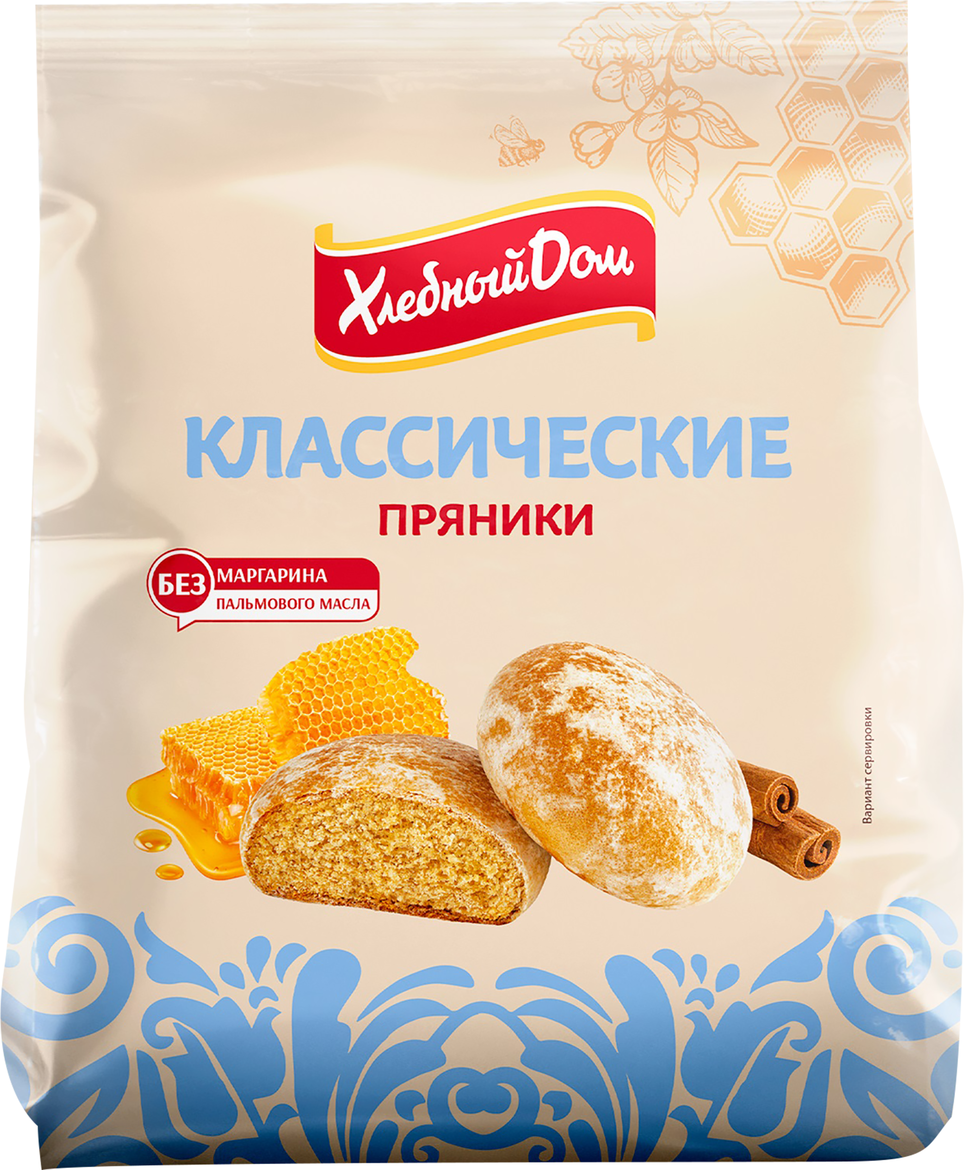 Изображение товара Пряники ХЛЕБНЫЙ ДОМ Классические с корицей и гвоздикой, 300 г