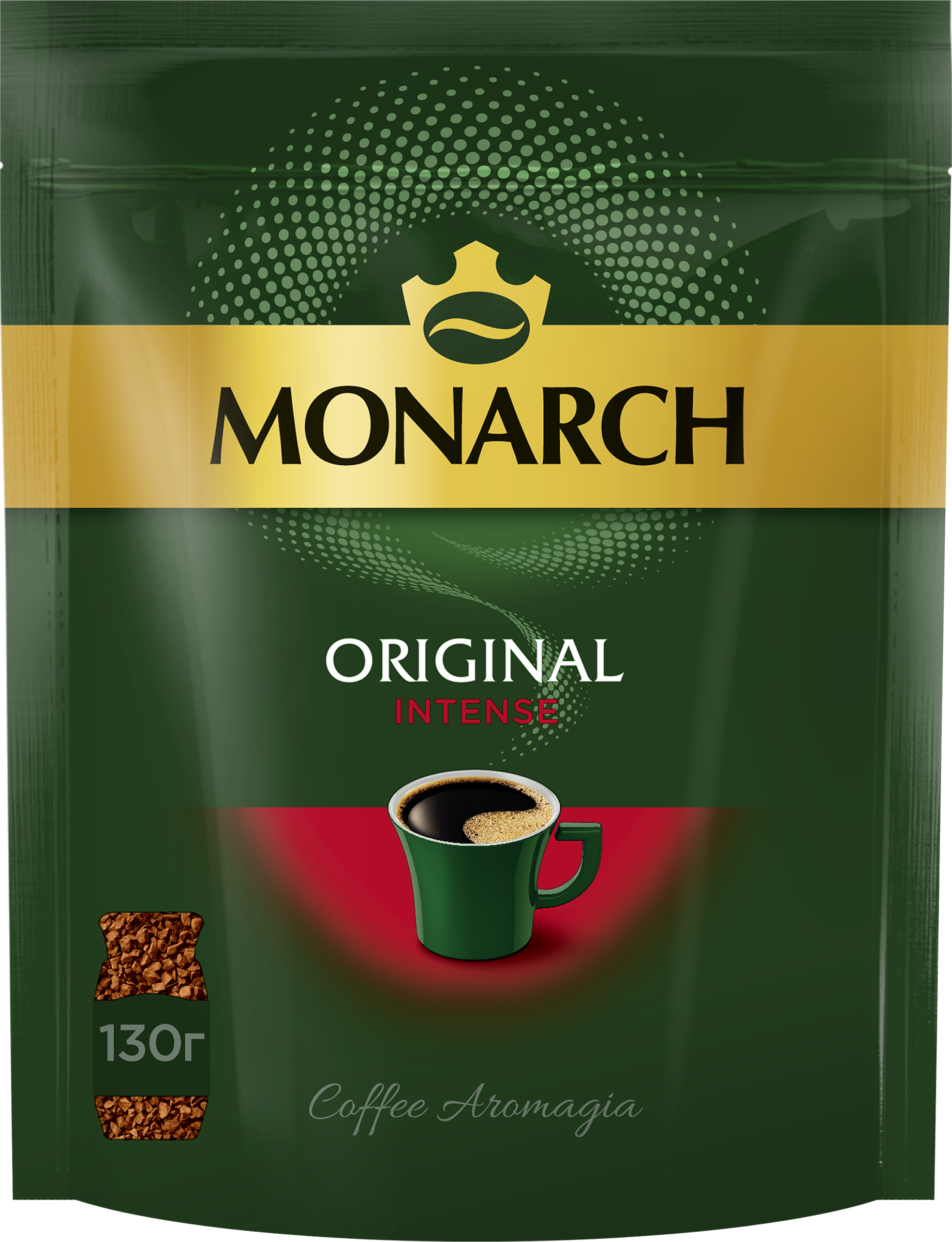 Изображение товара Кофе растворимый MONARCH Original Intense натуральный сублимированный, 130г Изображение товара Кофе растворимый MONARCH Original Intense натуральный сублимированный, 130г