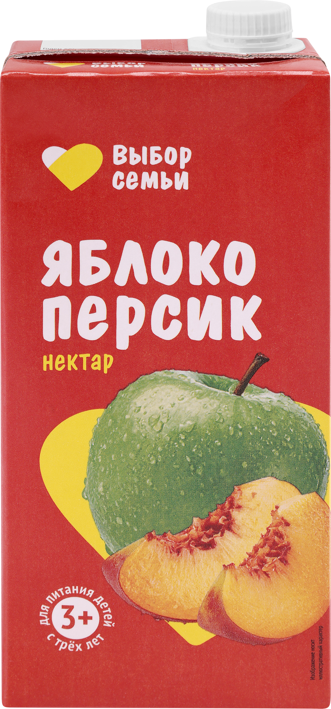 Изображение товара Нектар ВЫБОР СЕМЬИ Яблочно-персиковый, 0. 95л - натуральный и освежающий напиток Изображение товара Нектар ВЫБОР СЕМЬИ Яблочно-персиковый, 0. 95л - натуральный и освежающий напиток