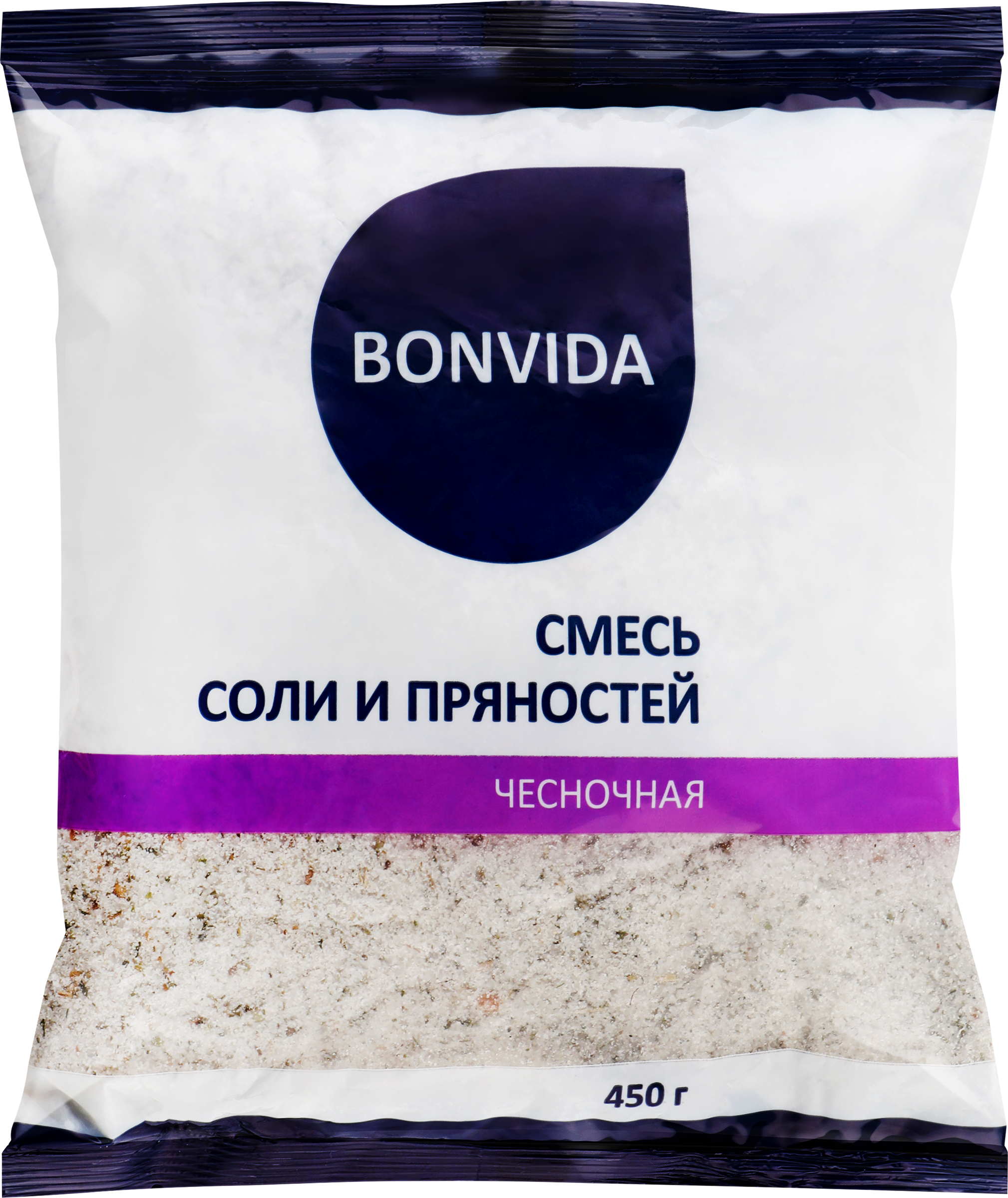 Изображение товара Соль BONVIDA Чесночная с пряностями, 450г Изображение товара Соль BONVIDA Чесночная с пряностями, 450г