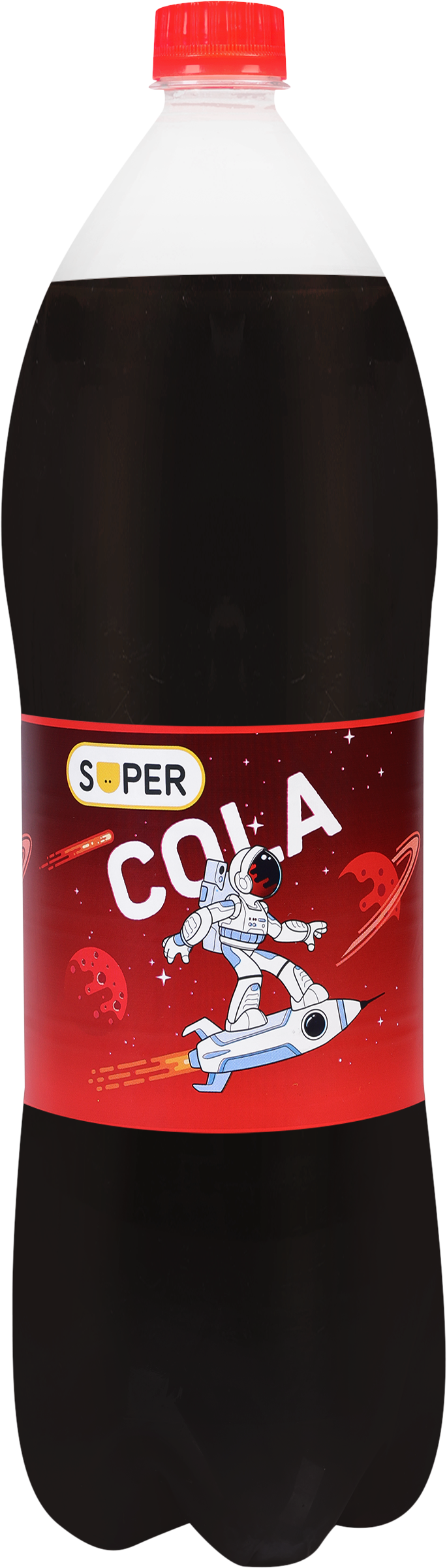 Изображение товара Безалкогольный напиток SUPER Cola сильногазированный 2л - классика вкуса и яркая свежесть Изображение товара Безалкогольный напиток SUPER Cola сильногазированный 2л - классика вкуса и яркая свежесть