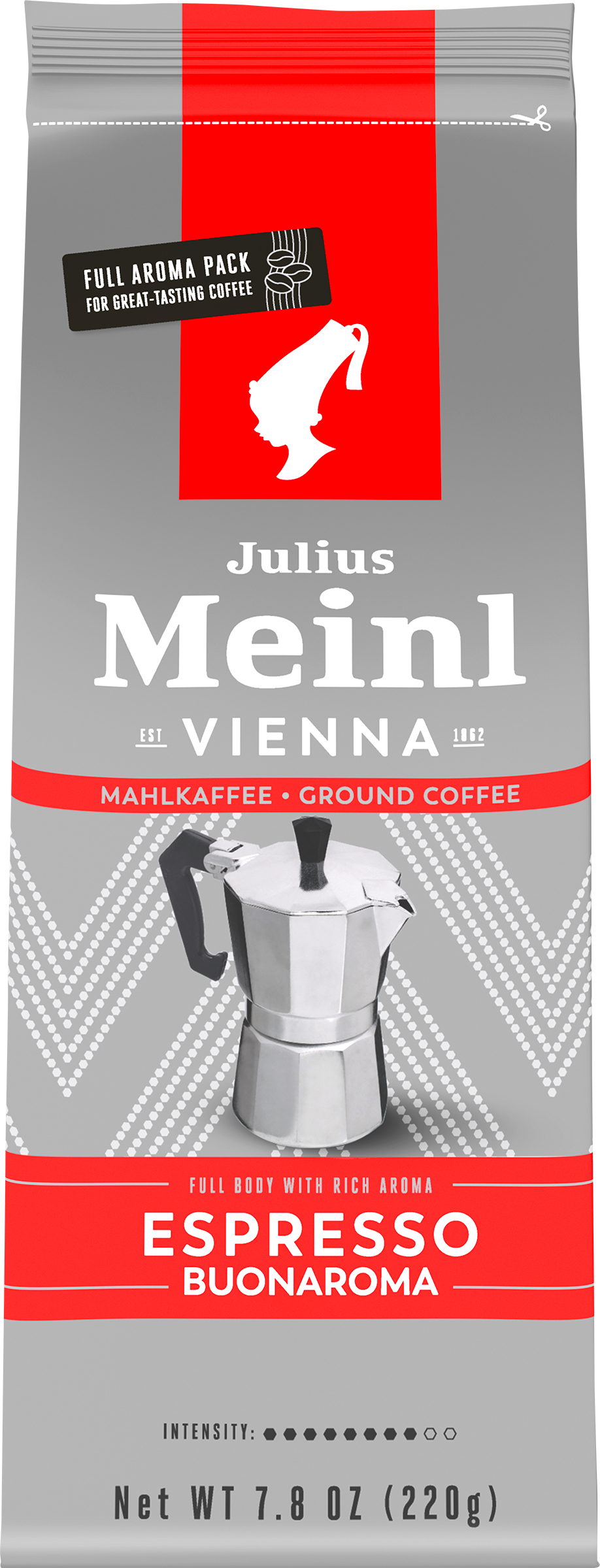 Изображение товара Кофе молотый JULIUS MEINL Ароматный 220г для эспрессо и кофе Изображение товара Кофе молотый JULIUS MEINL Ароматный 220г для эспрессо и кофе