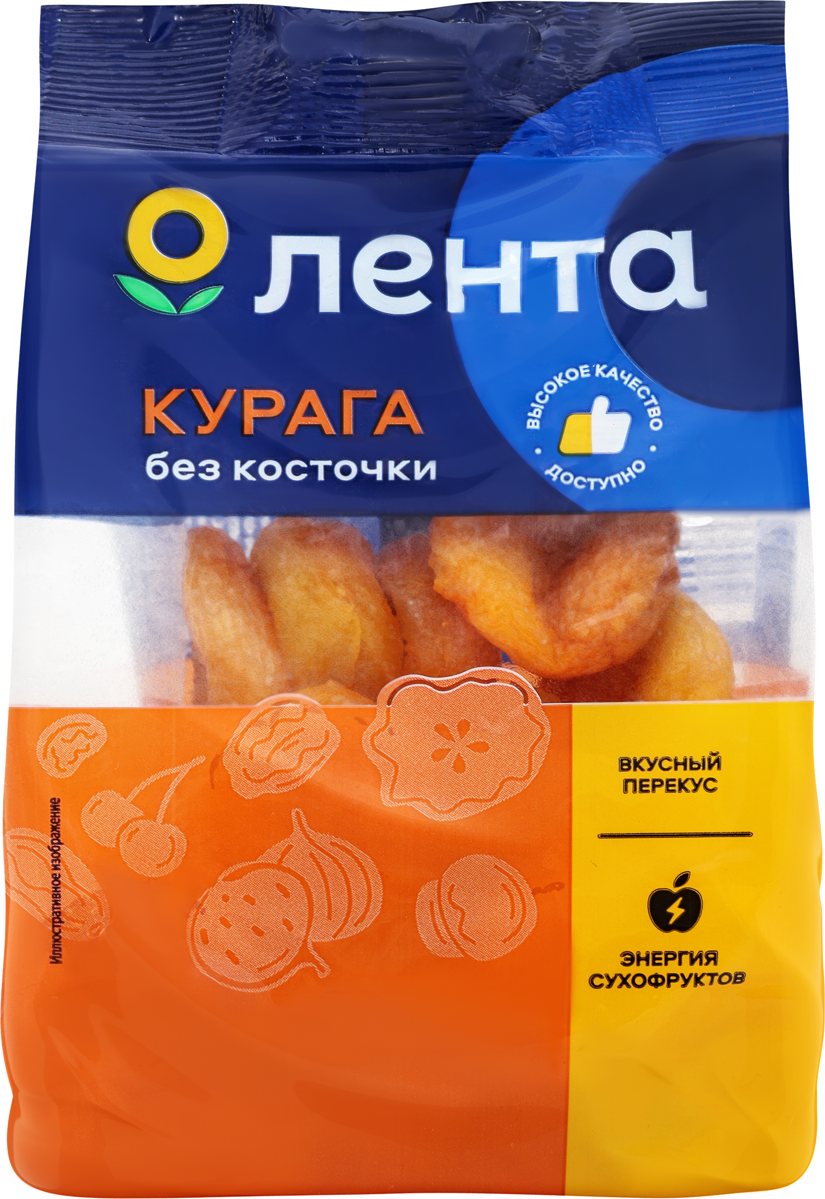 Изображение товара Курага ЛЕНТА без косточки, 150г Изображение товара Курага ЛЕНТА без косточки, 150г