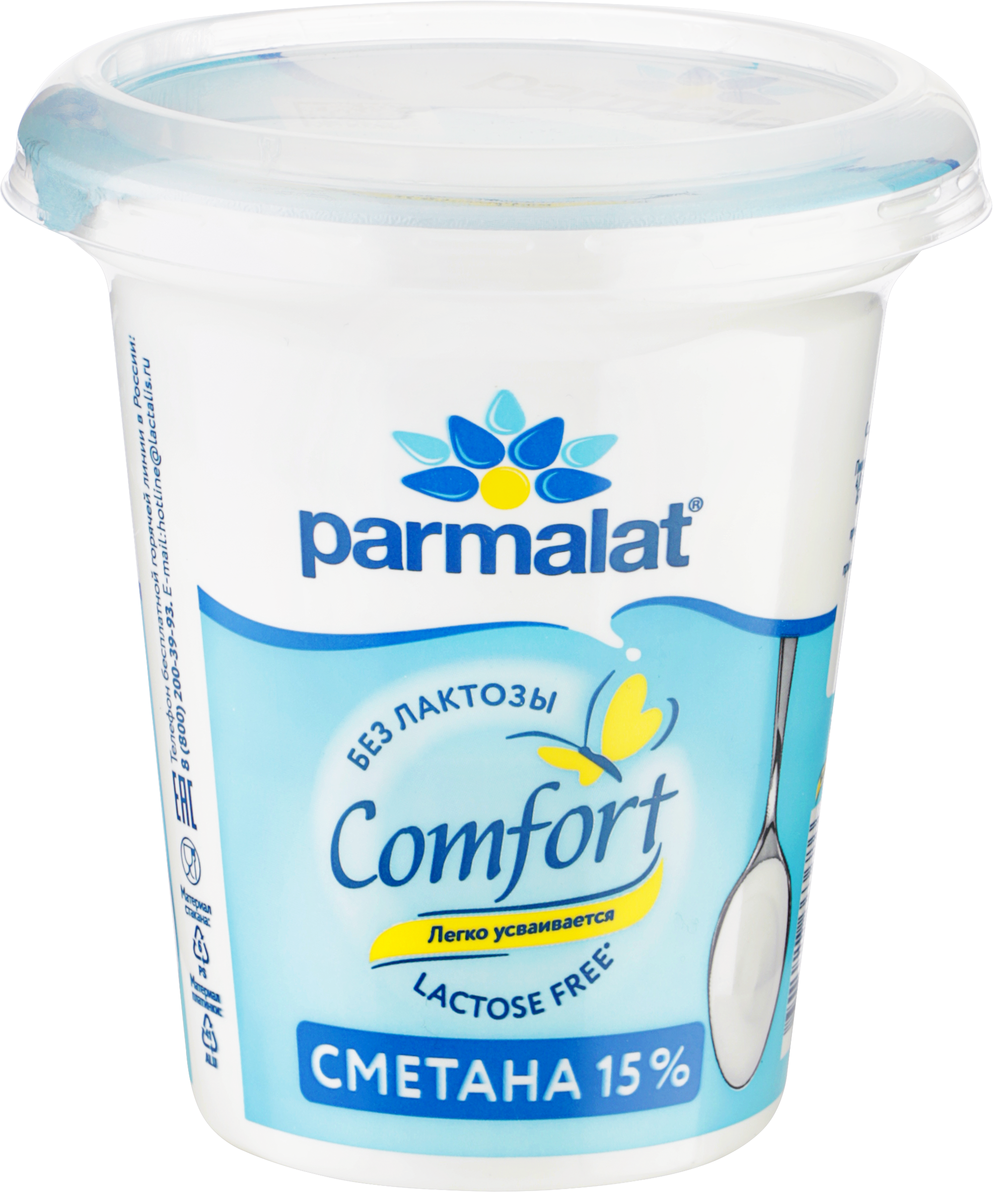Изображение товара Сметана PARMALAT Comfort безлактозная 15%, 300г натуральный кисломолочный продукт Изображение товара Сметана PARMALAT Comfort безлактозная 15%, 300г натуральный кисломолочный продукт
