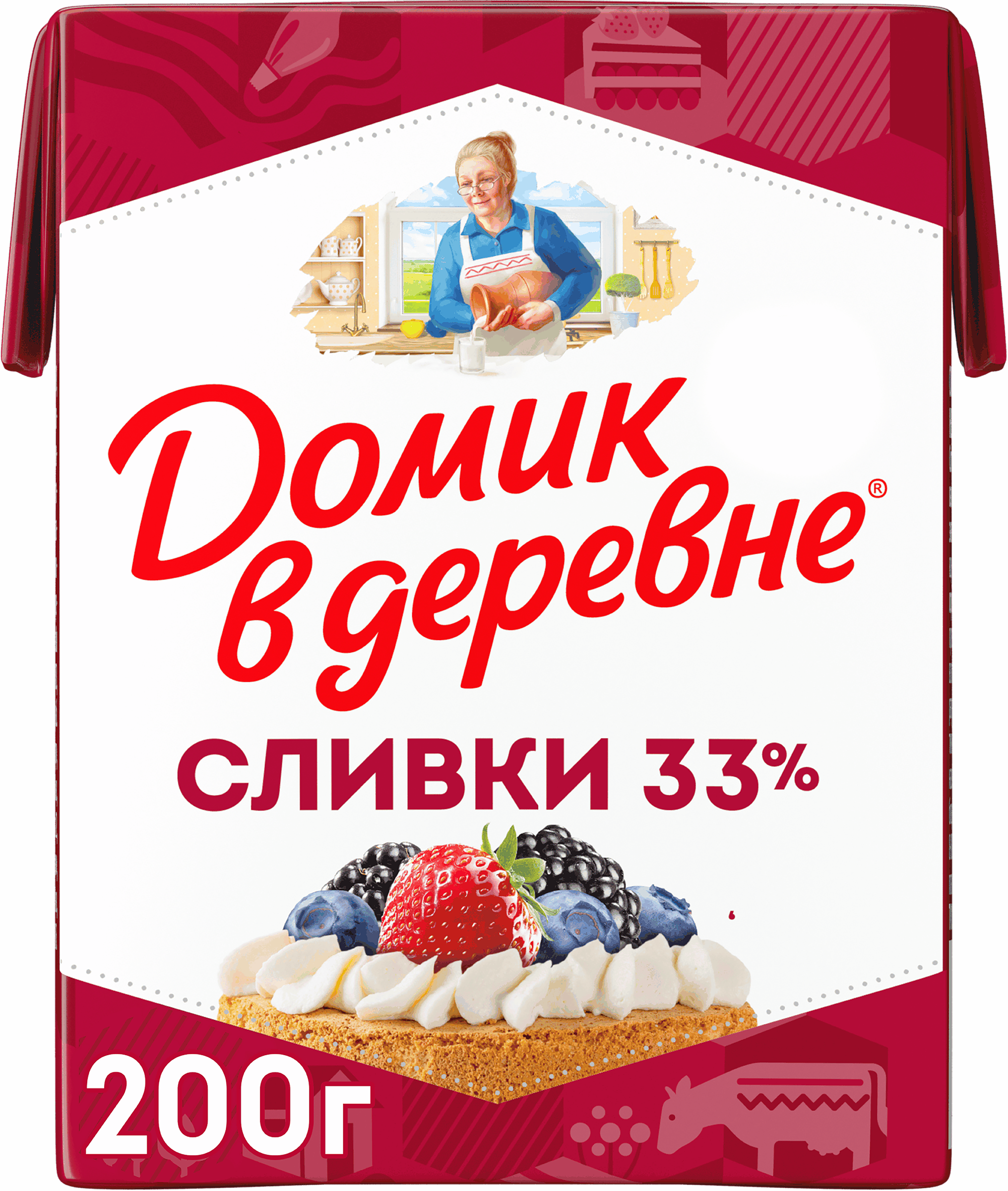 Изображение товара Сливки для взбивания ультрапастеризованные ДОМИК В ДЕРЕВНЕ 33%, без змж, 200г Изображение товара Сливки для взбивания ультрапастеризованные ДОМИК В ДЕРЕВНЕ 33%, без змж, 200г