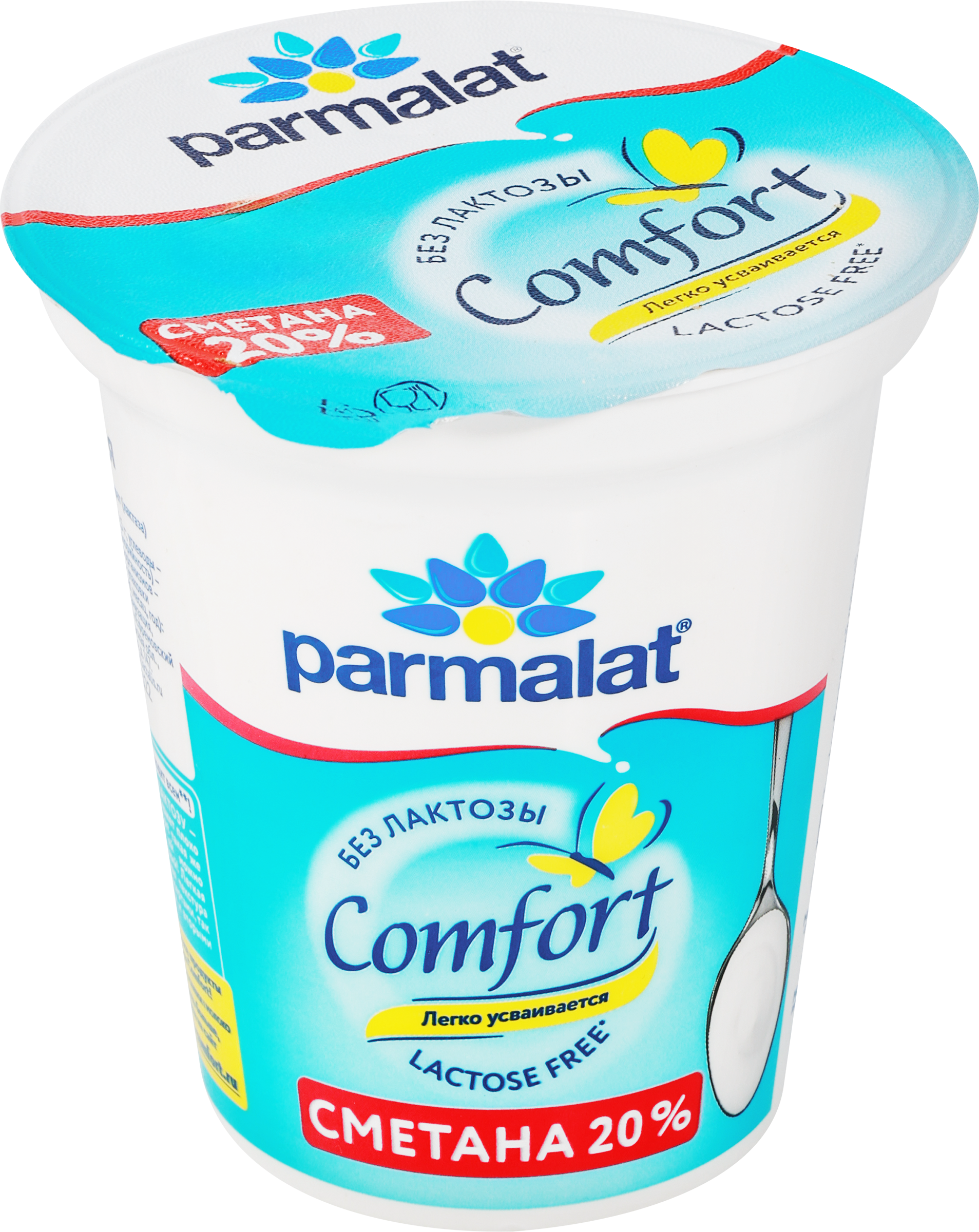 Изображение товара Сметана PARMALAT Comfort безлактозная 20% 300г натуральный кисломолочный продукт Изображение товара Сметана PARMALAT Comfort безлактозная 20% 300г натуральный кисломолочный продукт