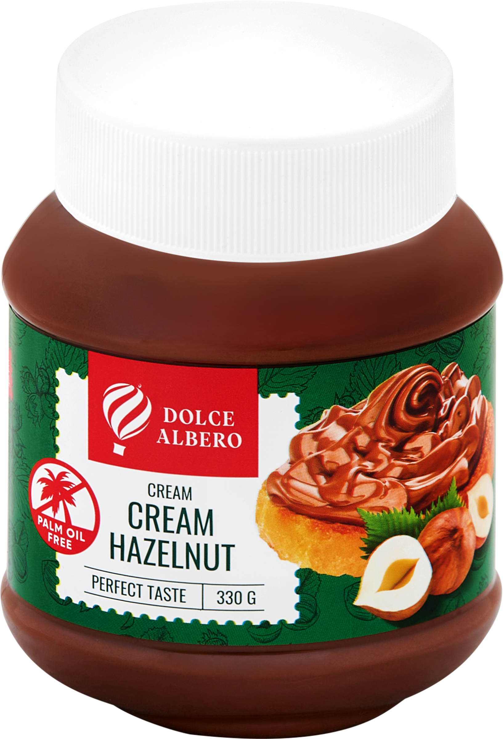 Изображение товара Паста шоколадно-ореховая DOLCE ALBERO 6% фундука, без пальмового масла 330г Изображение товара Паста шоколадно-ореховая DOLCE ALBERO 6% фундука, без пальмового масла 330г