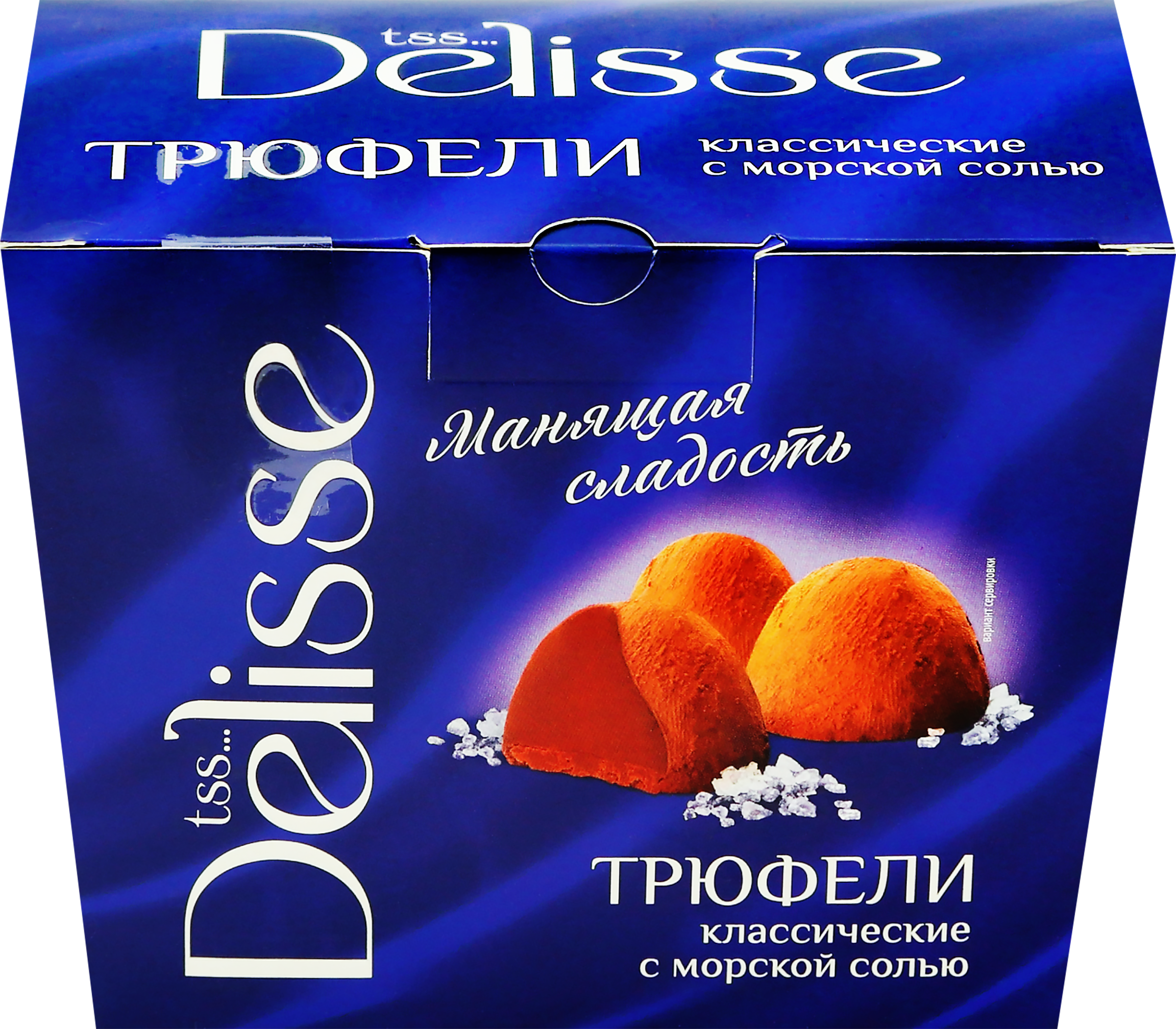 Изображение товара Конфеты DELISSE Трюфель с морской солью, 175г Изображение товара Конфеты DELISSE Трюфель с морской солью, 175г