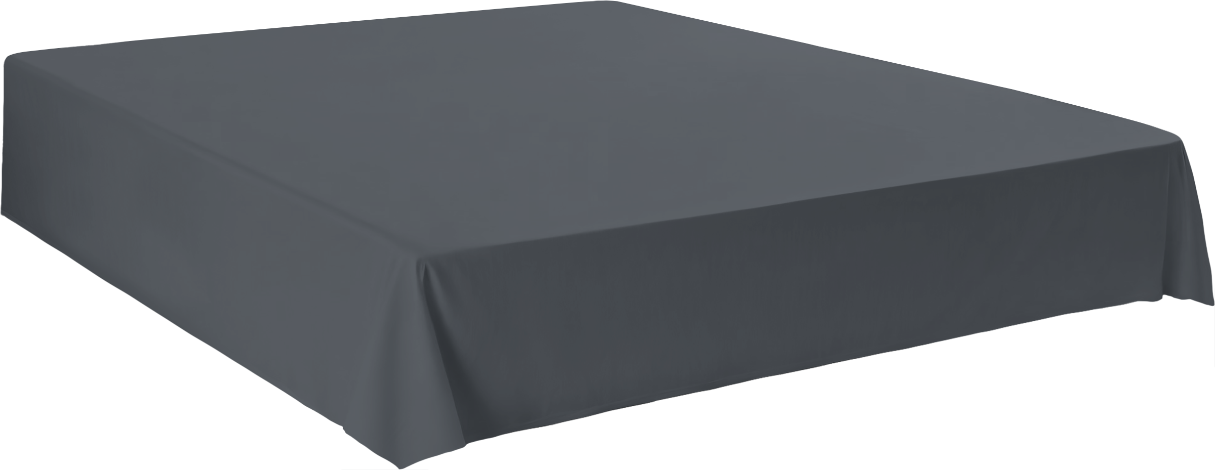 Изображение товара Простыня HOMECLUB 220x260см серый поплин для комфортного сна