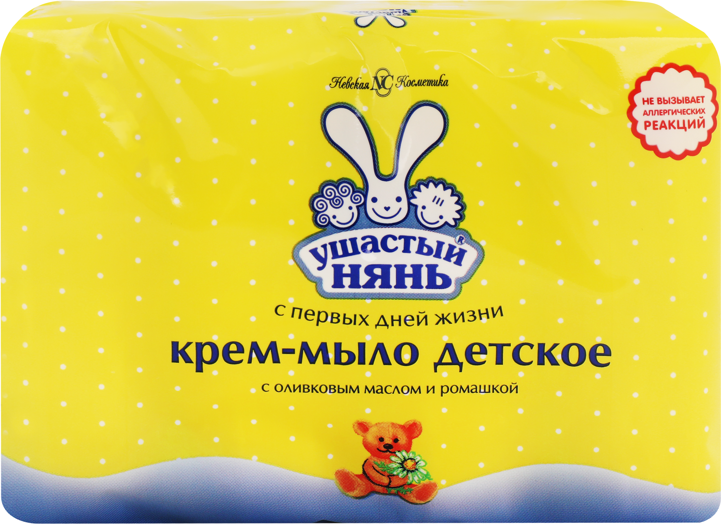 Изображение товара Крем-мыло УШАСТЫЙ НЯНЬ с оливковым маслом и ромашкой для детей Изображение товара Крем-мыло УШАСТЫЙ НЯНЬ с оливковым маслом и ромашкой для детей
