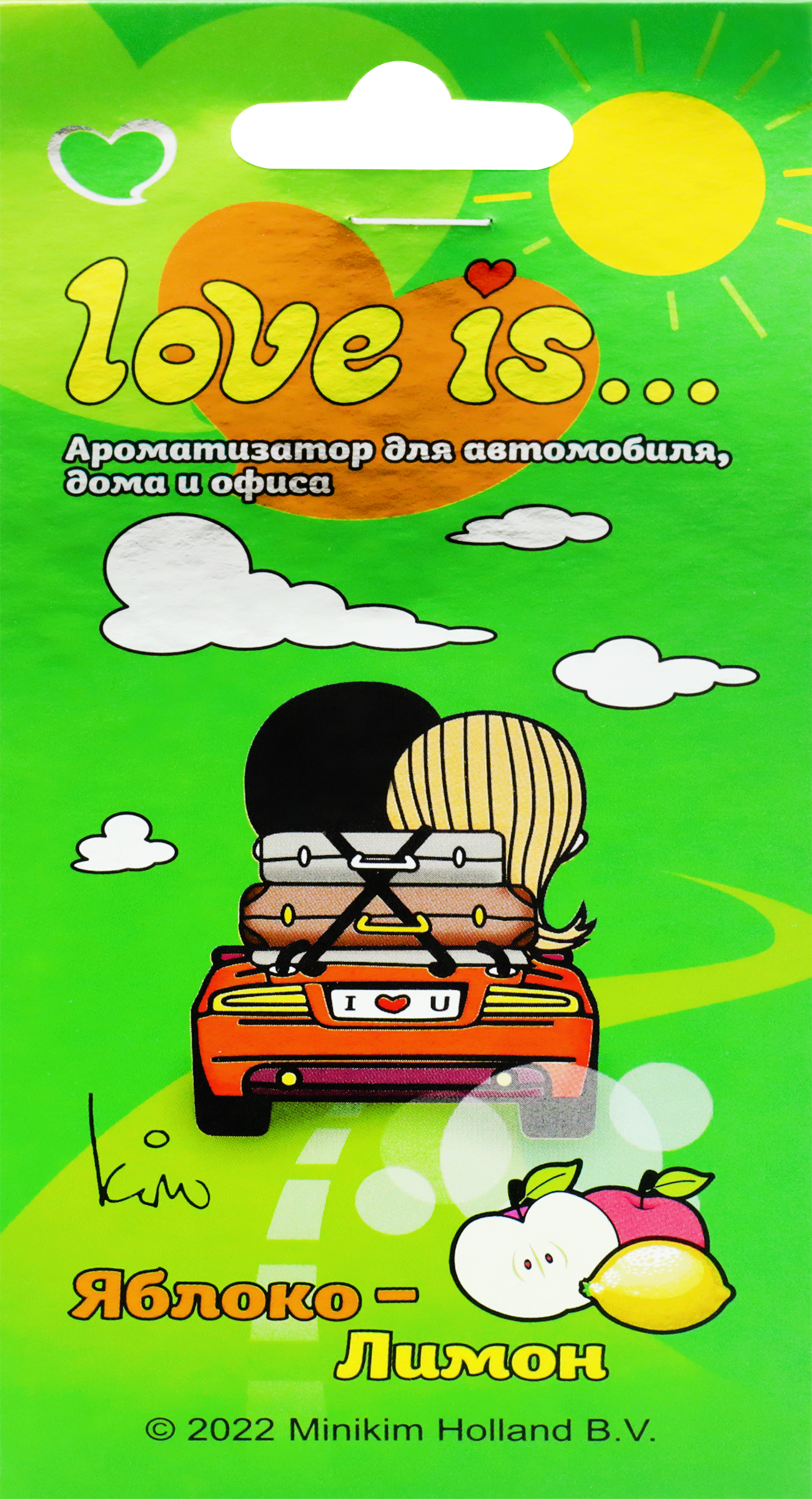 Изображение товара Ароматизатор воздуха подвесной MIODORE Love Is... Яблоко-лимон/Шоколад-дыня, Арт. LIK0010/LIK0016