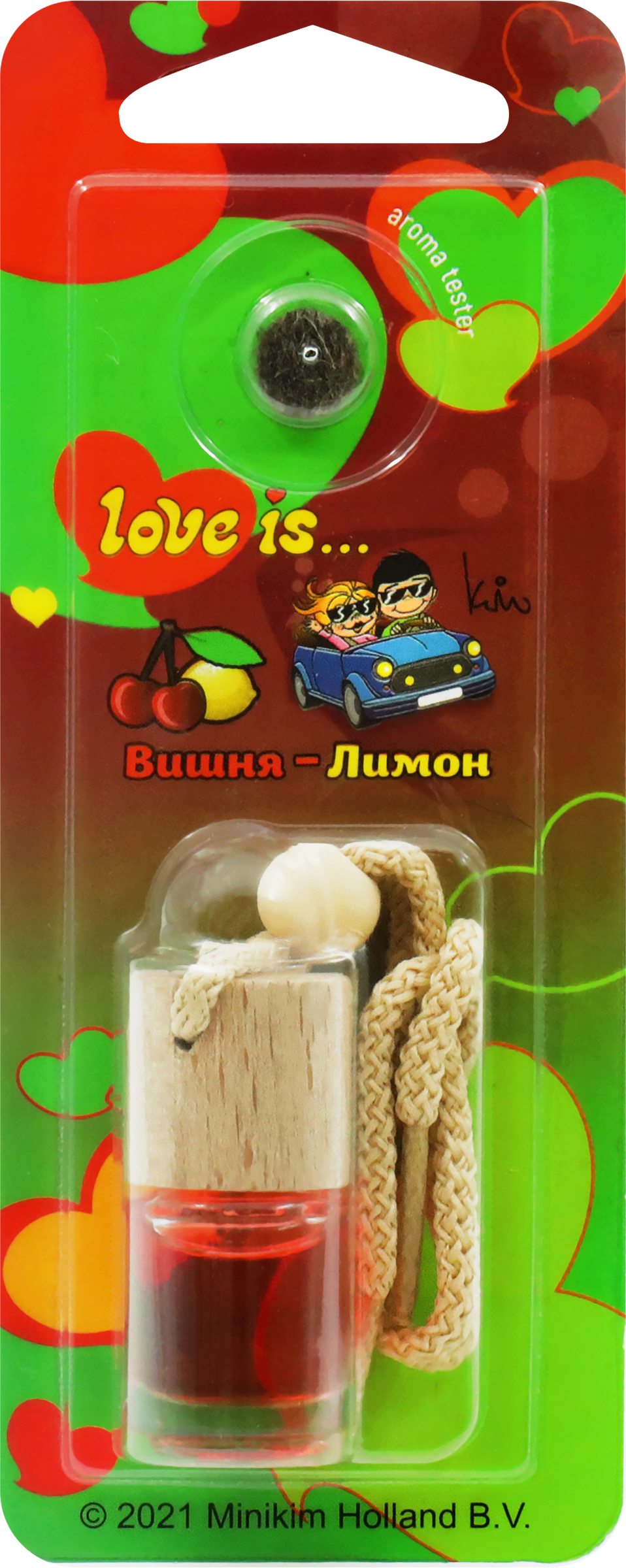 Изображение товара Ароматизатор воздуха MIODORE Love Is… Вишня-лимон/Кола-лимон подвесной