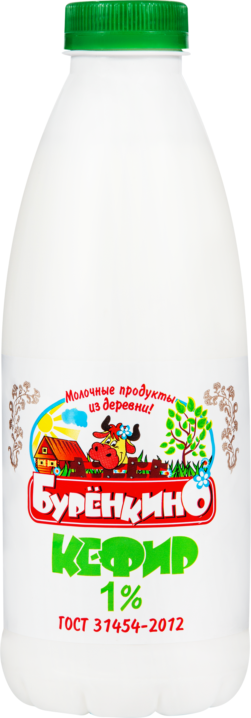 Изображение товара Кефир БУРЕНКИНО 1% 900 г - натуральный напиток с пробиотиками