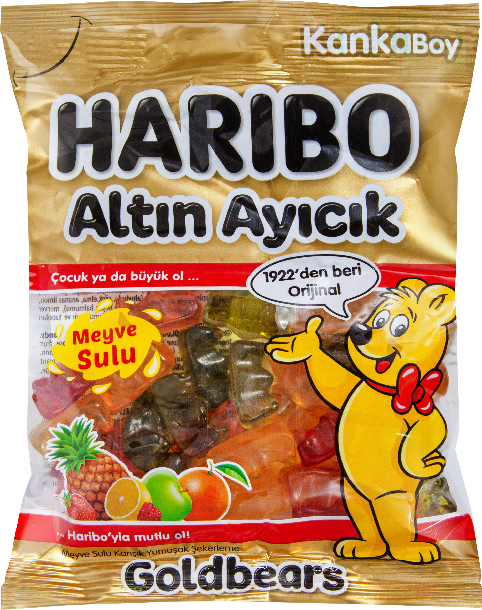 Изображение товара Мармелад жевательный HARIBO Золотые Мишки 80г натуральный фруктовый вкус