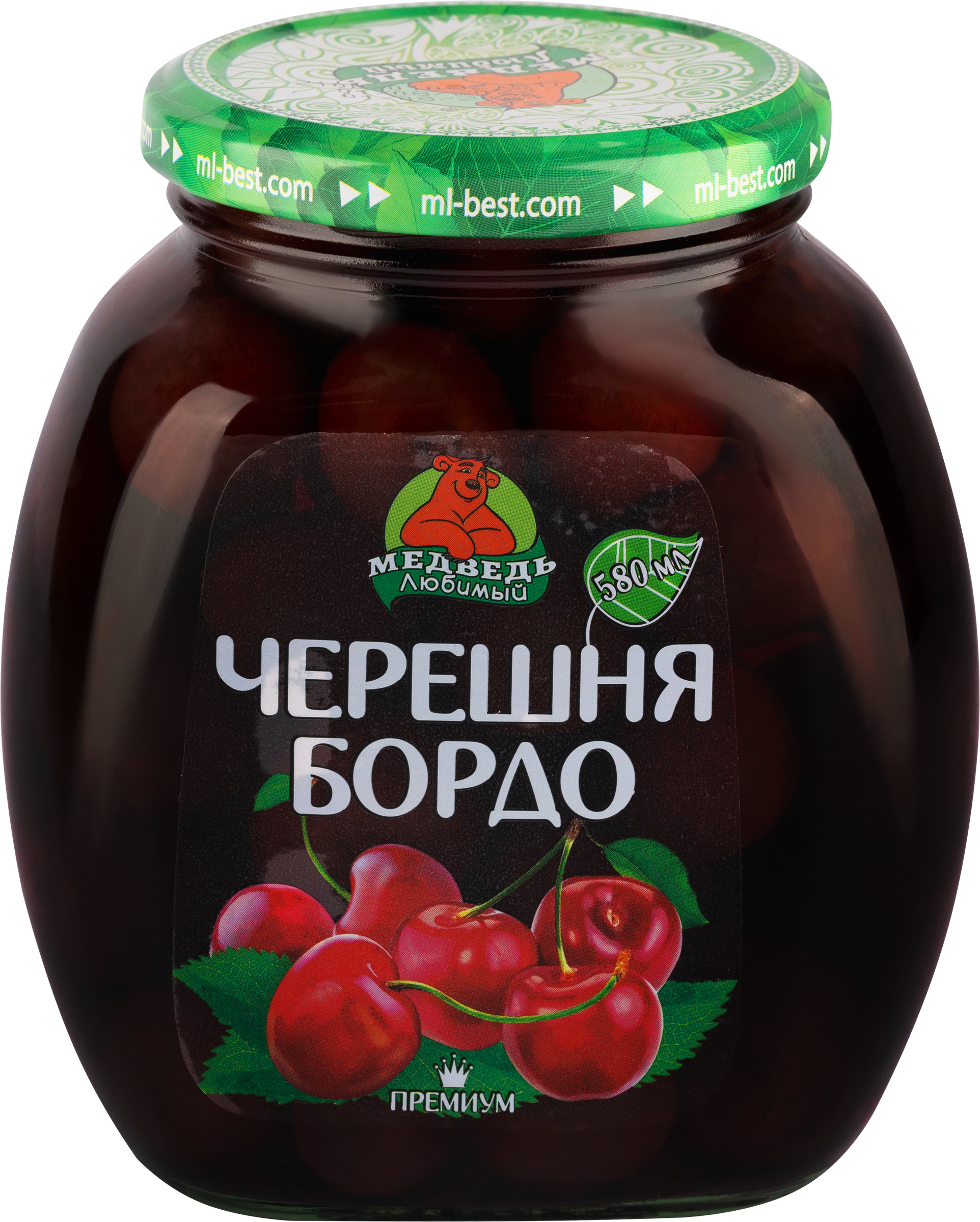 Изображение товара Консервация черешня МЕДВЕДЬ ЛЮБИМЫЙ бордо 300г, сладкая с кислинкой Изображение товара Консервация черешня МЕДВЕДЬ ЛЮБИМЫЙ бордо 300г, сладкая с кислинкой