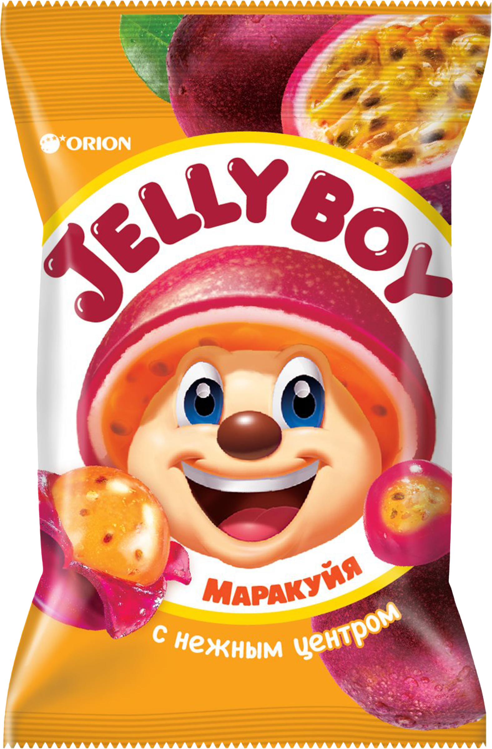 Изображение товара Мармелад жевательный ORION Jelly Boy со вкусом маракуйи 66г Изображение товара Мармелад жевательный ORION Jelly Boy со вкусом маракуйи 66г