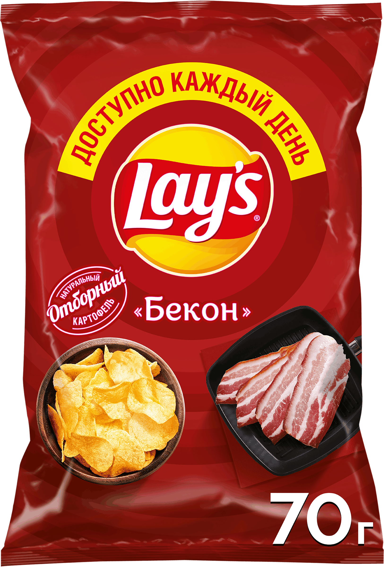 Изображение товара Чипсы LAY'S Бекон 70г - вкусная закуска для любого случая Изображение товара Чипсы LAY'S Бекон 70г - вкусная закуска для любого случая