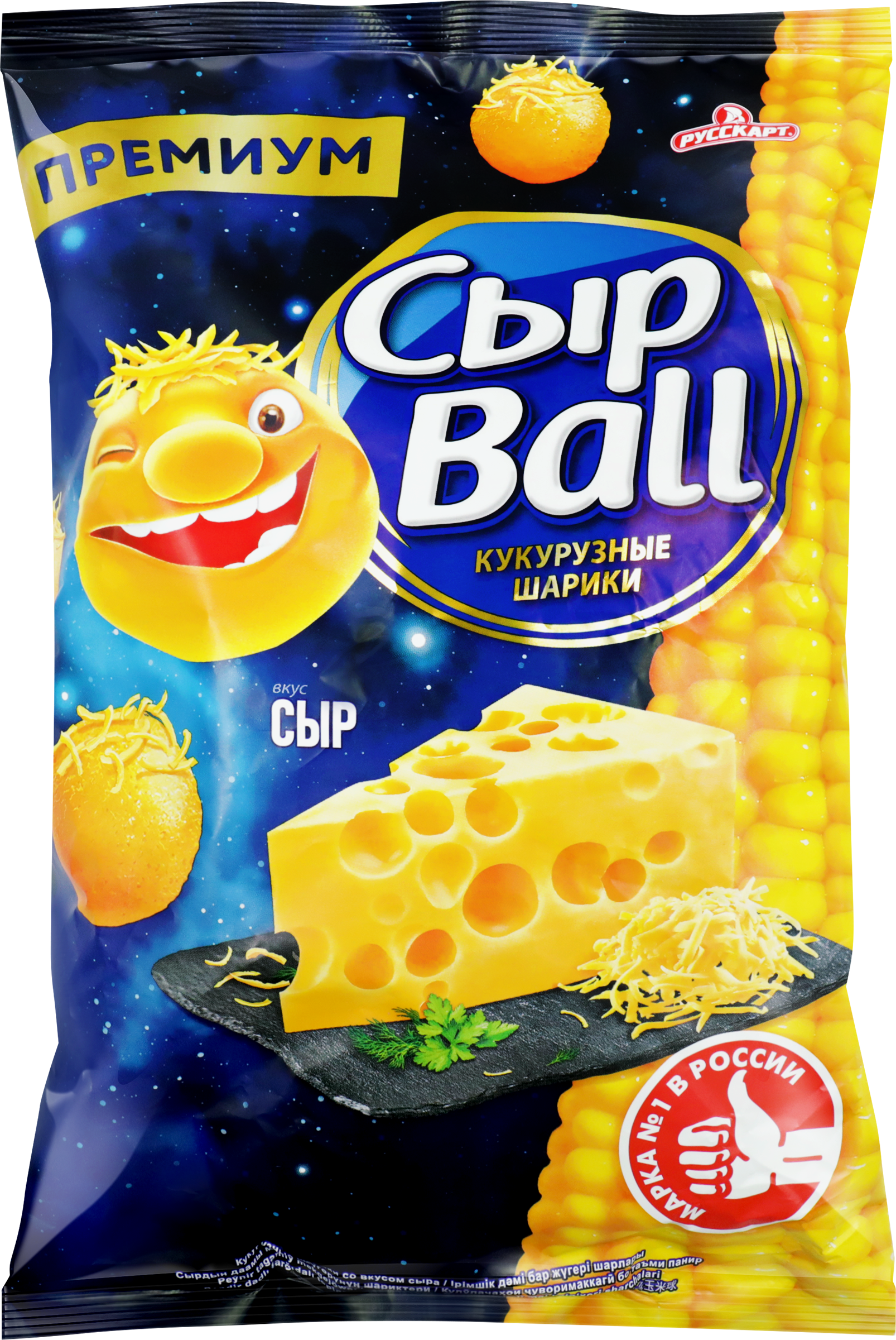 Изображение товара Кукурузные снеки СЫРBALL со вкусом сыра, премиум, 140г Изображение товара Кукурузные снеки СЫРBALL со вкусом сыра, премиум, 140г