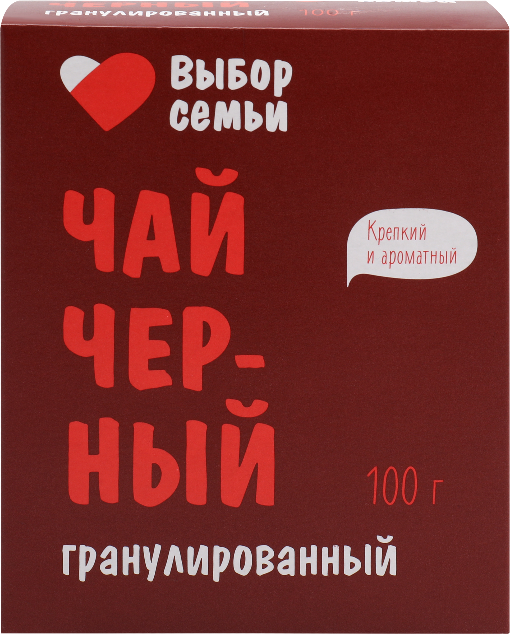 Изображение товара Чай черный ВЫБОР СЕМЬИ байховый гранулированный, 100г