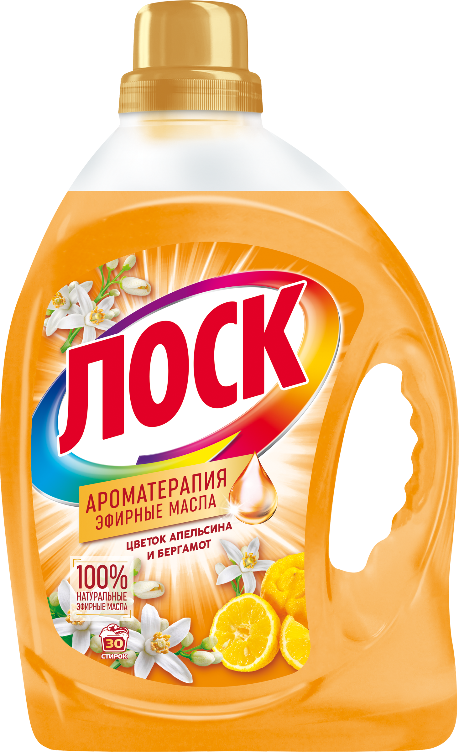 Изображение товара ЛОСК Арома Цветок апельсина гель для стирки, 2,19 л Изображение товара ЛОСК Арома Цветок апельсина гель для стирки, 2,19 л