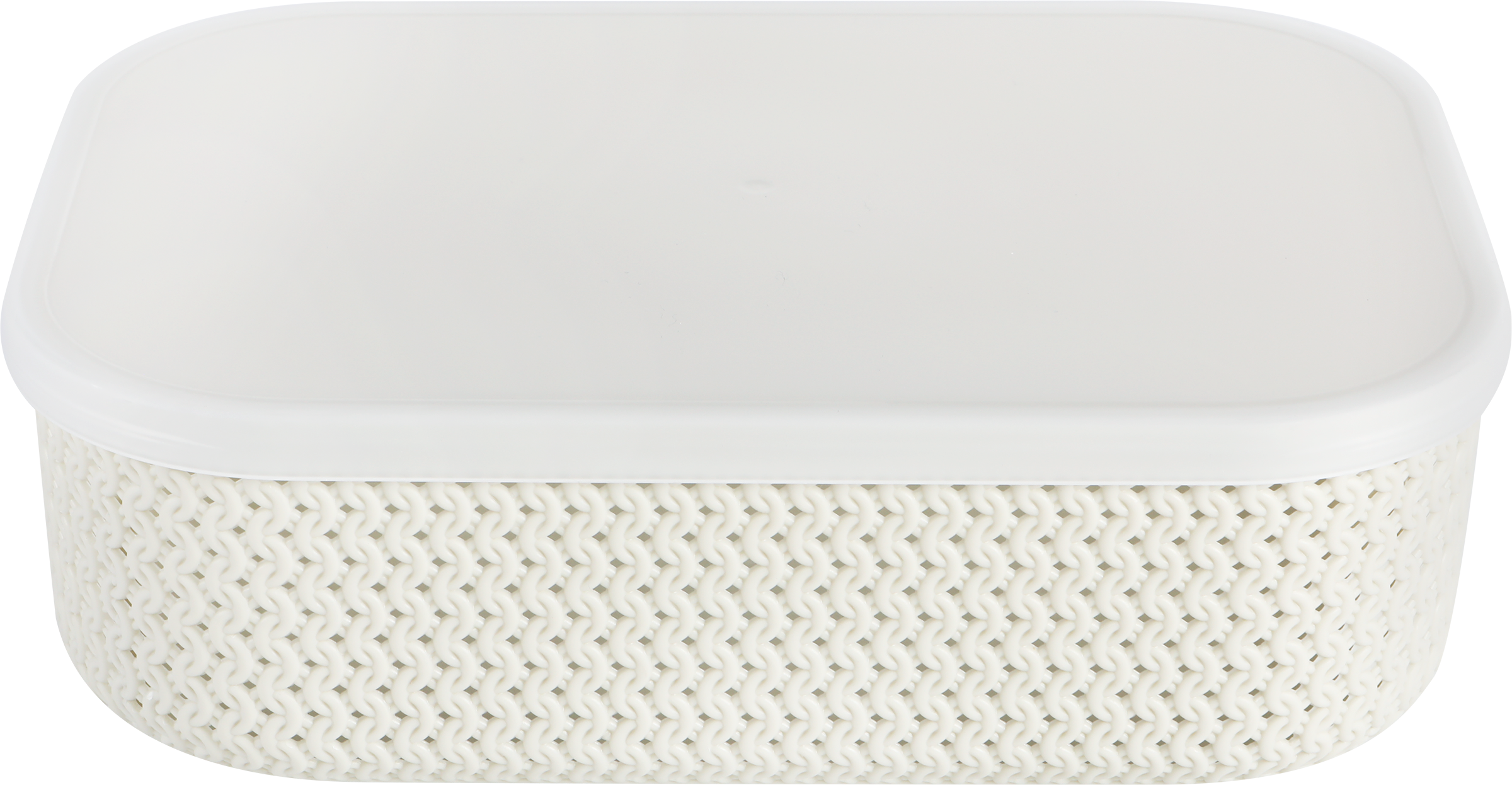 Изображение товара Корзина для хранения HOMECLUB Knit 25,5х18х8см с крышкой Изображение товара Корзина для хранения HOMECLUB Knit 25,5х18х8см с крышкой