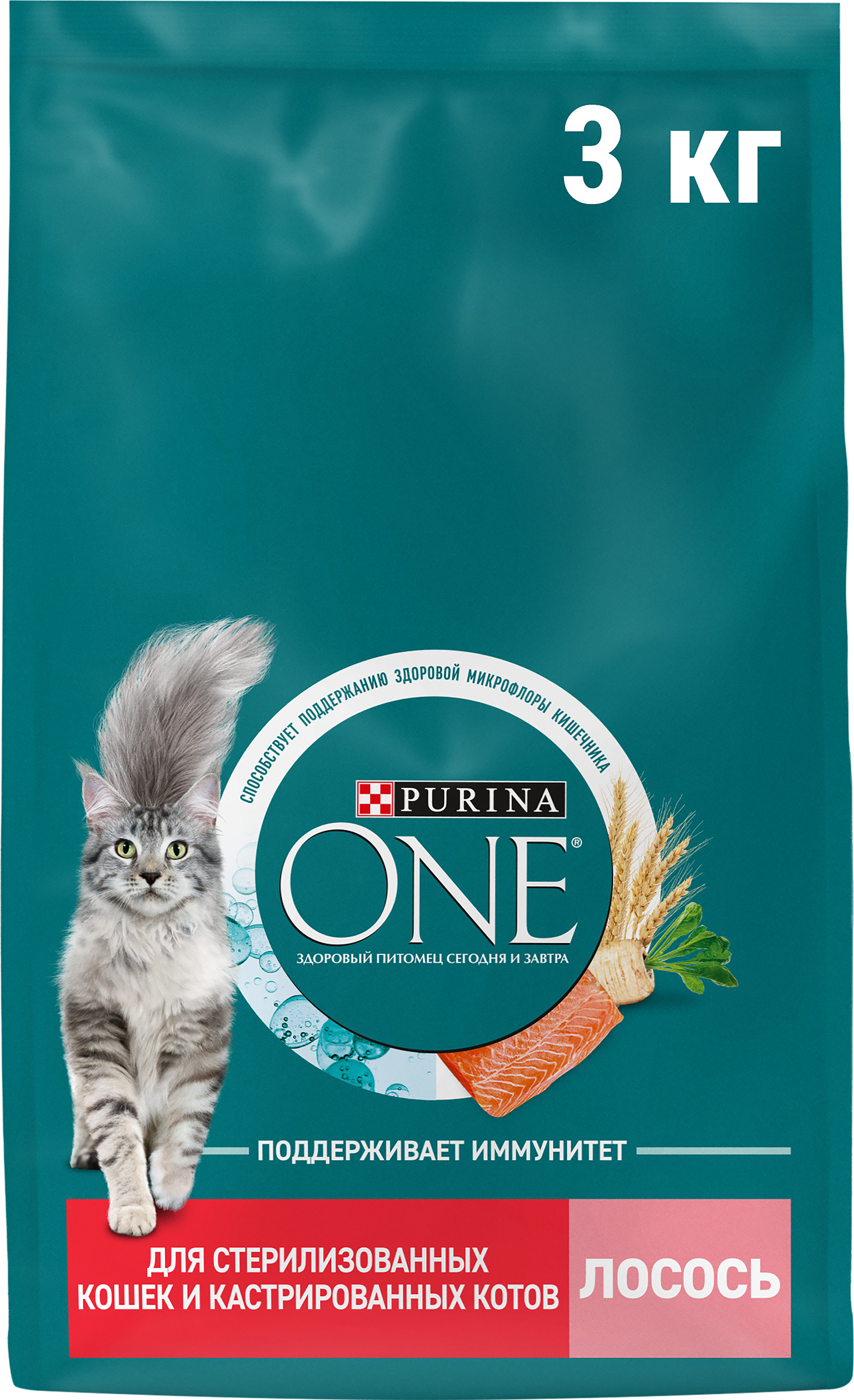 Изображение товара Корм сухой PURINA ONE Лосось для стерилизованных кошек 3кг Изображение товара Корм сухой PURINA ONE Лосось для стерилизованных кошек 3кг