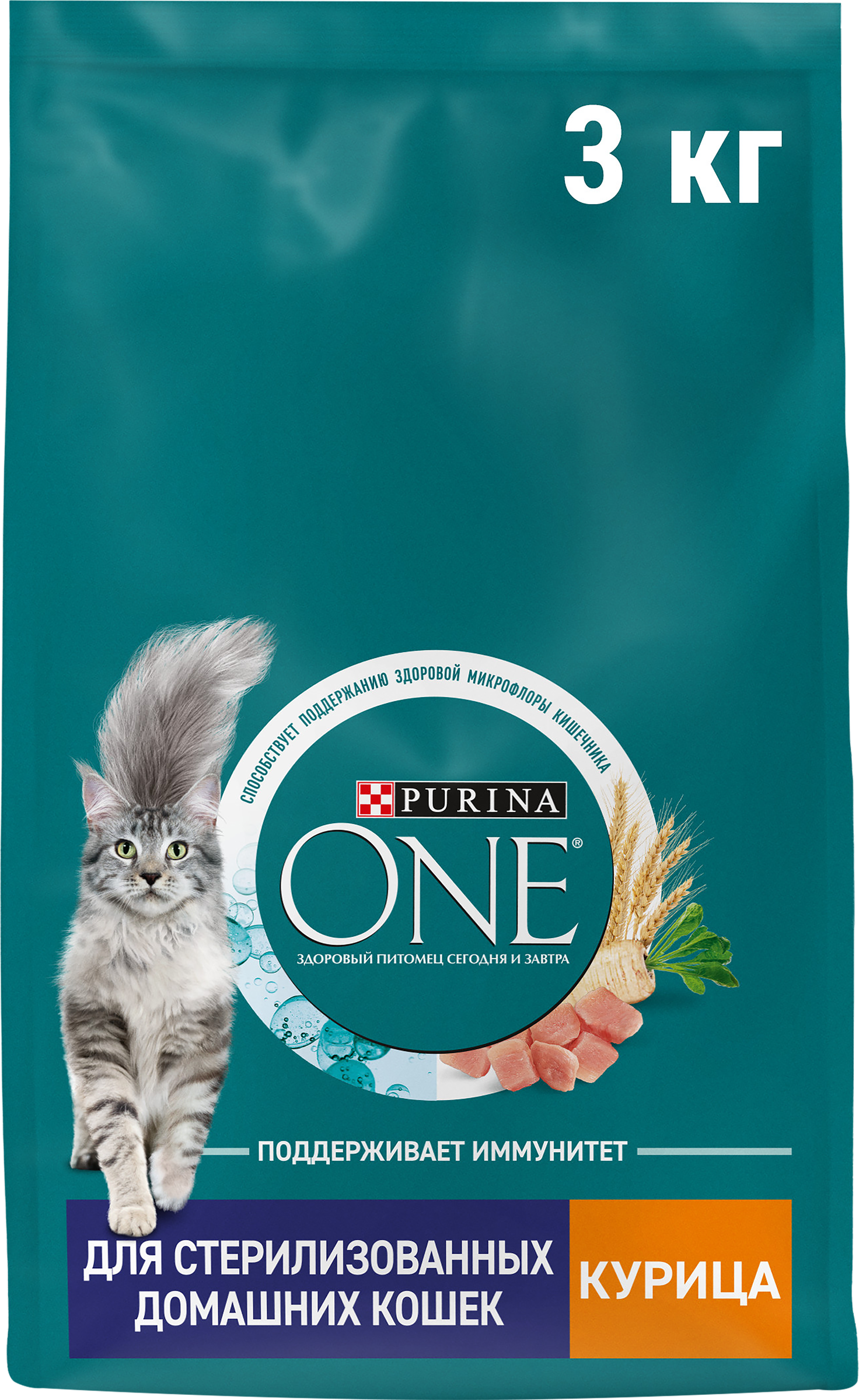 Изображение товара Корм сухой для кошек PURINA ONE Курица 3кг для стерилизованных Изображение товара Корм сухой для кошек PURINA ONE Курица 3кг для стерилизованных