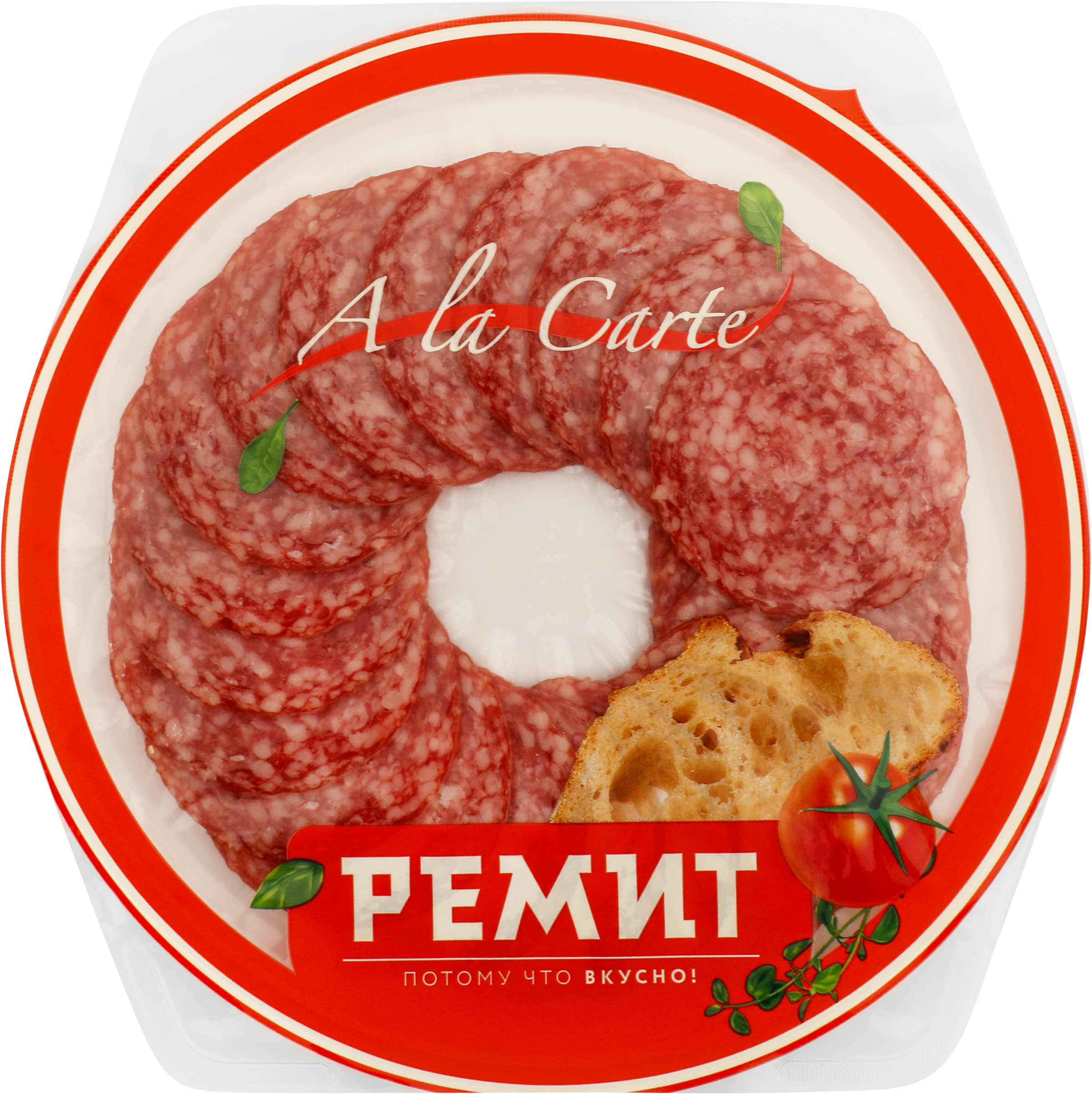Изображение товара Колбаса сырокопченая РЕМИТ Salame, нарезка, 80г Изображение товара Колбаса сырокопченая РЕМИТ Salame, нарезка, 80г