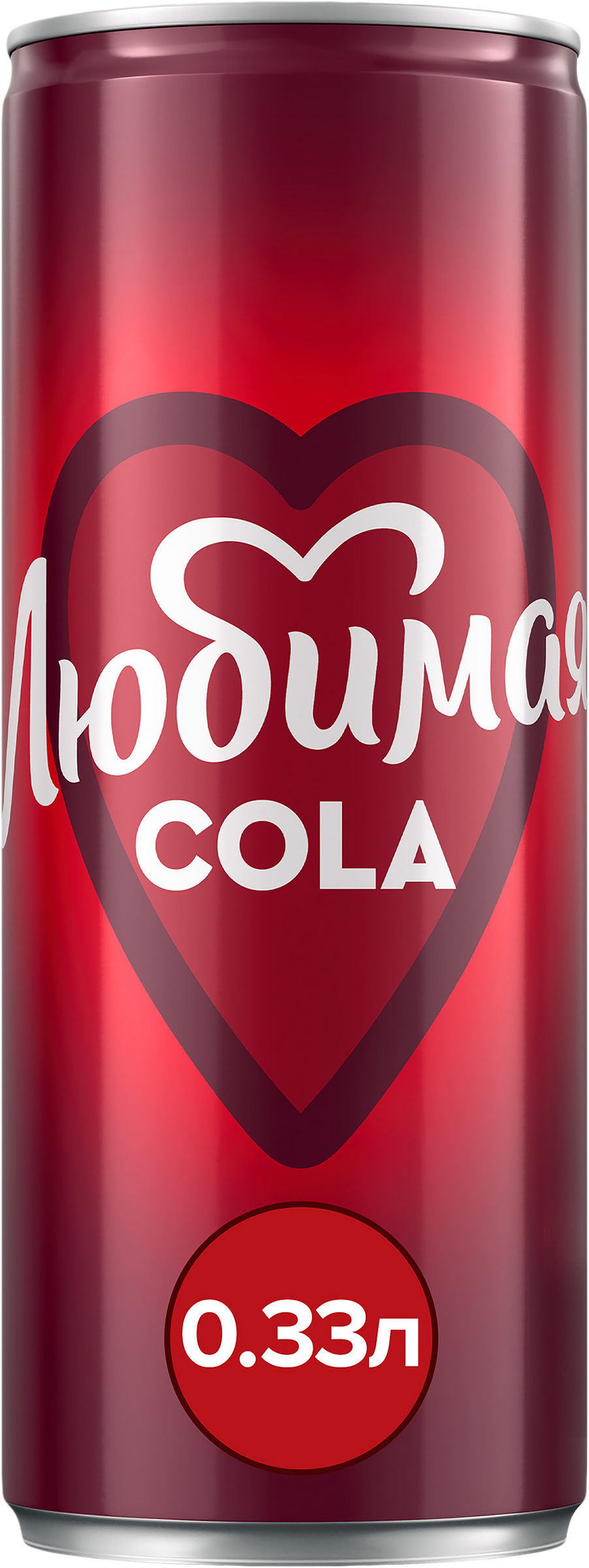 Изображение товара Напиток ЛЮБИМАЯ Cola сильно газированный в банке 0.33л Изображение товара Напиток ЛЮБИМАЯ Cola сильно газированный в банке 0.33л