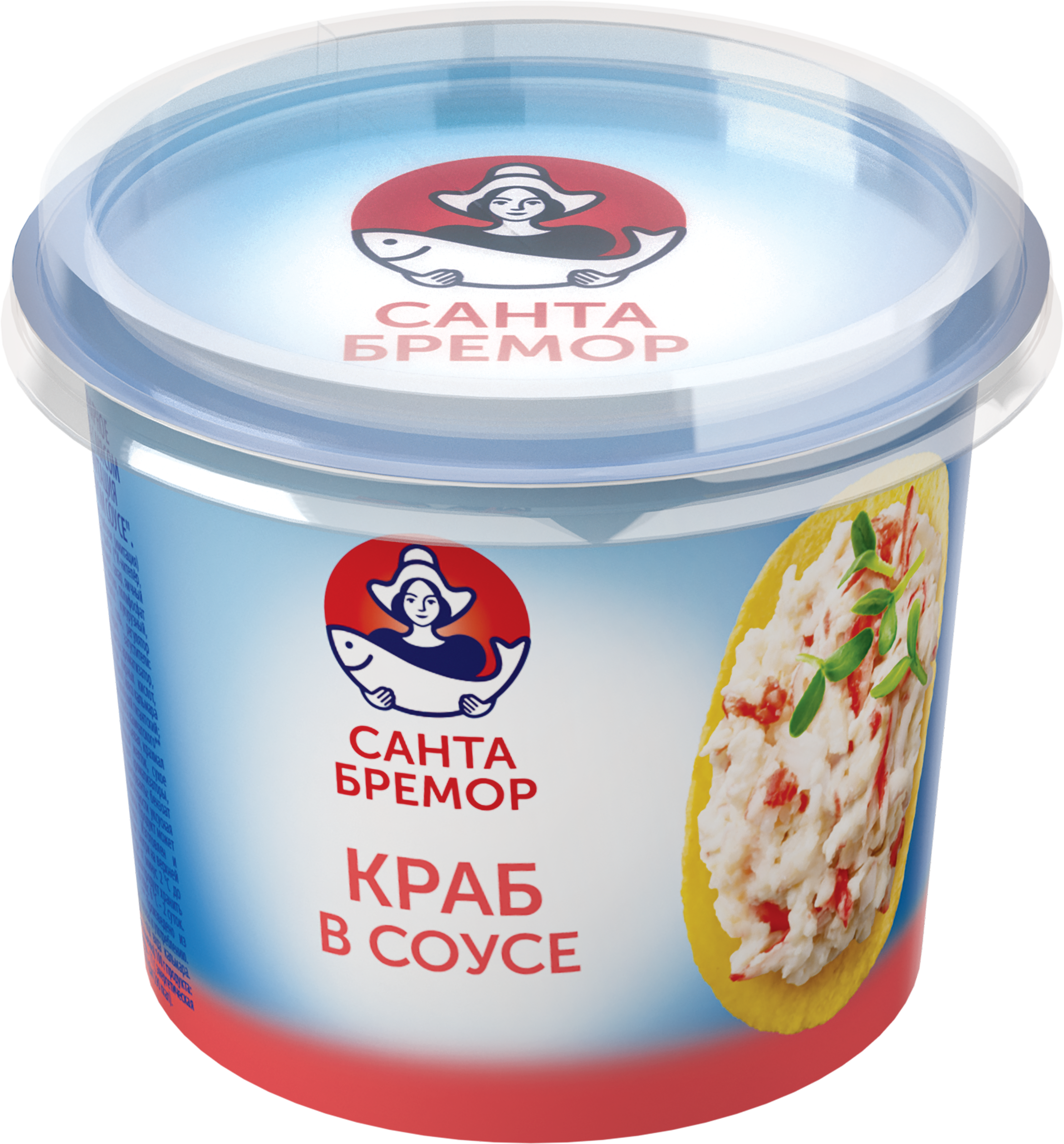 Изображение товара Паста рыбная с крабом в сливочном соусе 150г САНТА БРЕМОР