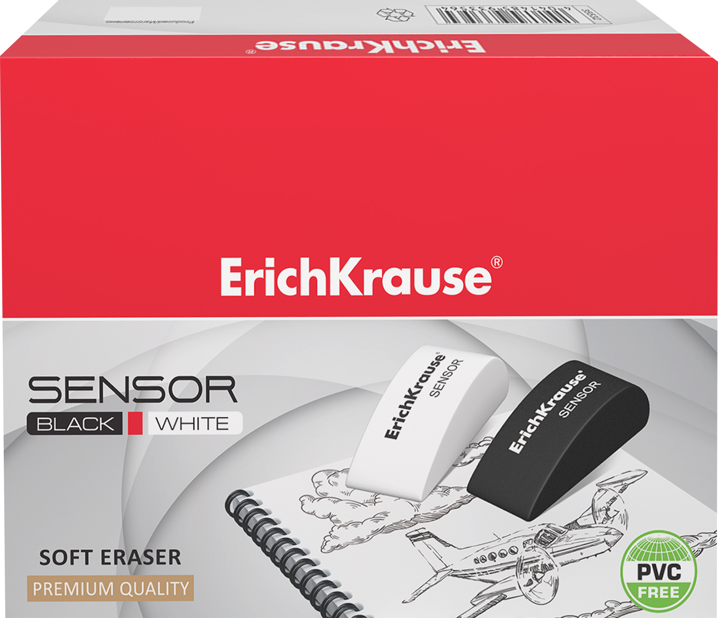Изображение товара Ластик ERICHKRAUSE Sensor Black&whitе, Арт. 35532 Изображение товара Ластик ERICHKRAUSE Sensor Black&whitе, Арт. 35532
