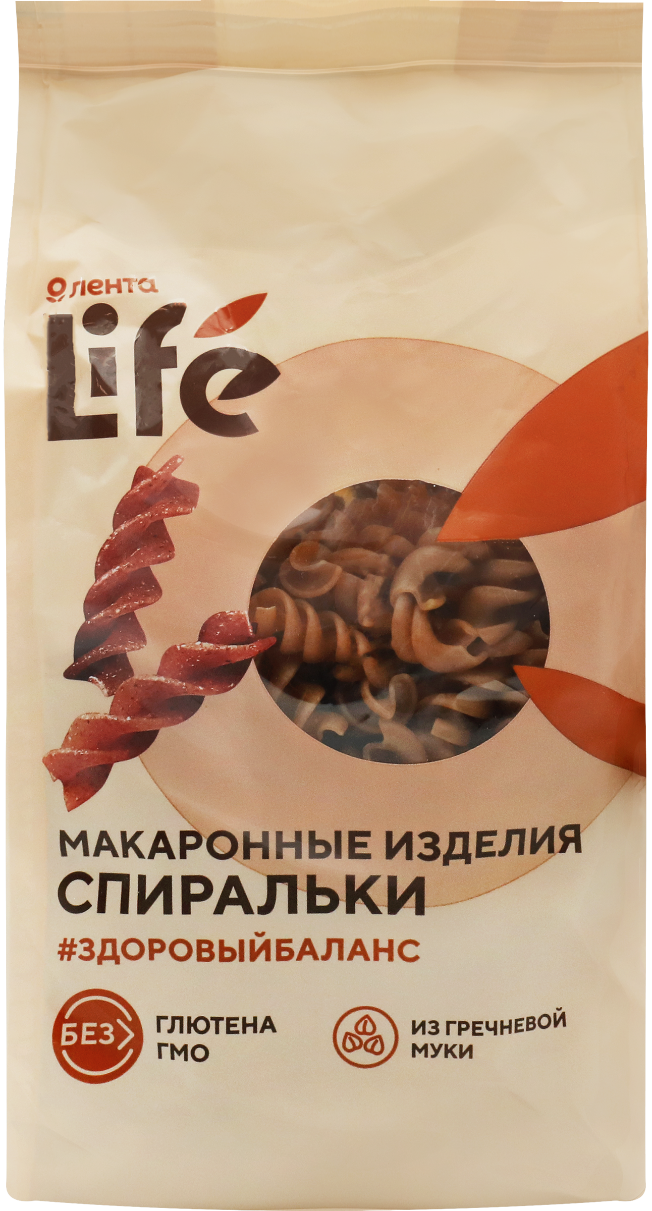 Изображение товара Безглютеновые макароны ЛЕНТА LIFE со спиральками, из гречневой и амарантовой муки Изображение товара Безглютеновые макароны ЛЕНТА LIFE со спиральками, из гречневой и амарантовой муки