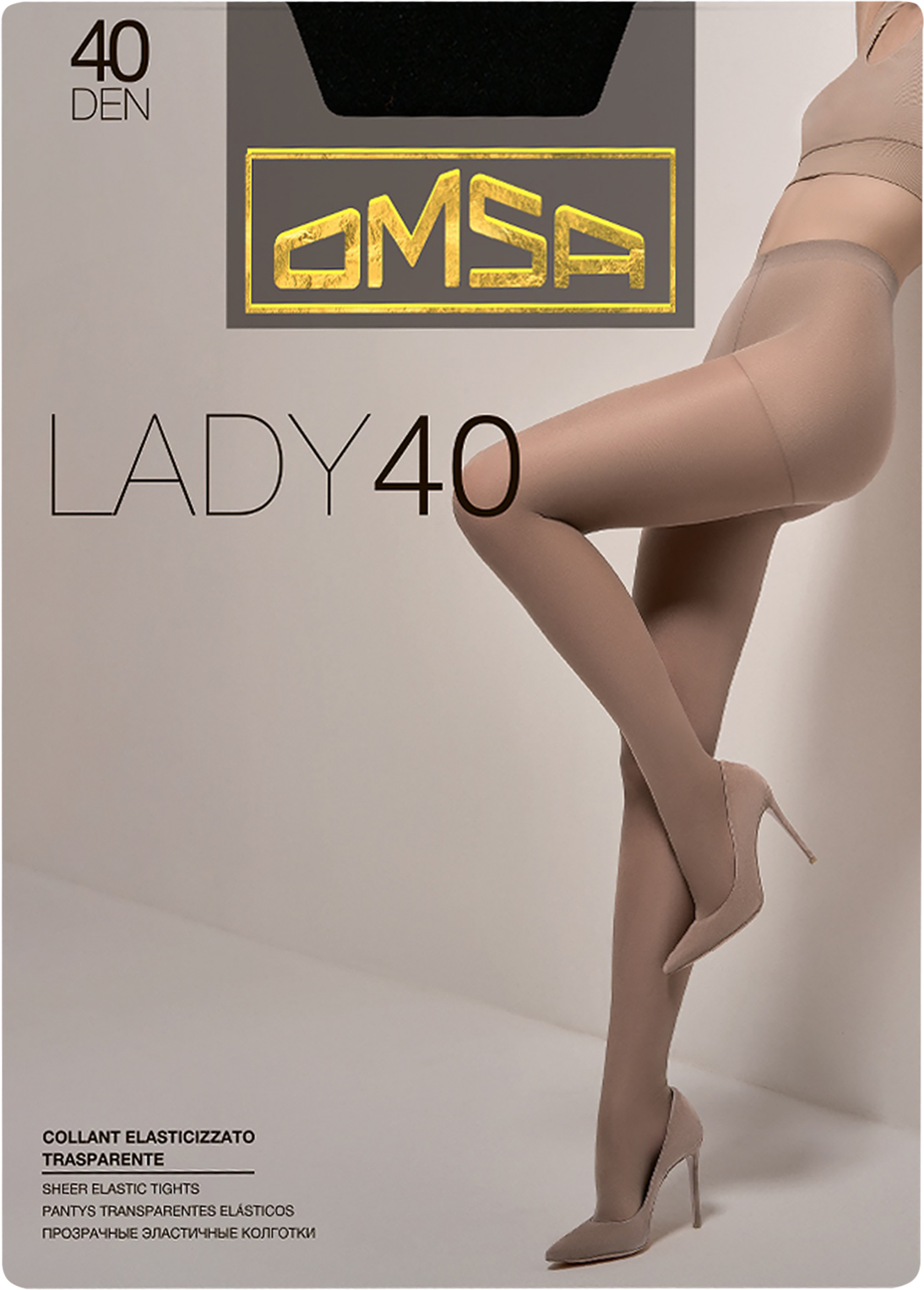 Изображение товара Женские колготки OMSA Lady 40 den nero 2 комфорт и стиль