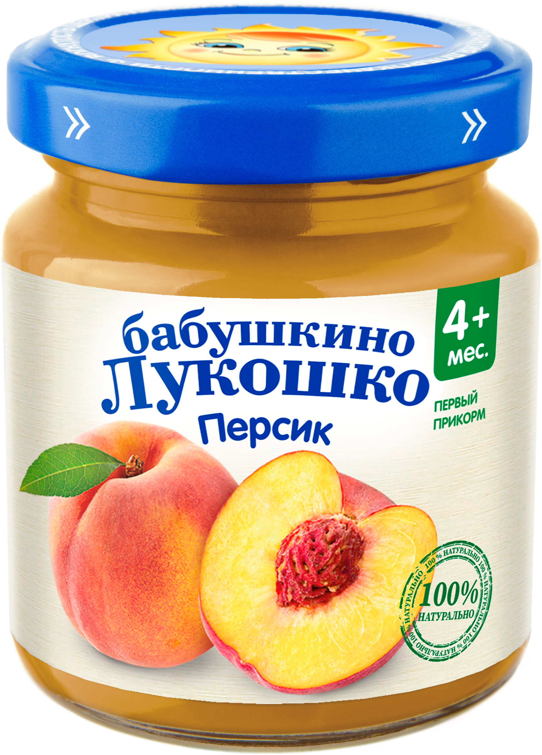 Изображение товара Пюре фруктовое БАБУШКИНО ЛУКОШКО Персик с 4 месяцев 100г натуральное Изображение товара Пюре фруктовое БАБУШКИНО ЛУКОШКО Персик с 4 месяцев 100г натуральное