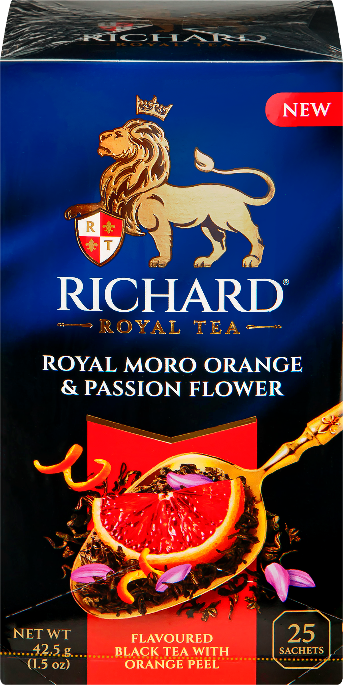 Изображение товара Чёрный чай RICHARD Royal Moro orange&Passion flower, 25 пакетов Изображение товара Чёрный чай RICHARD Royal Moro orange&Passion flower, 25 пакетов