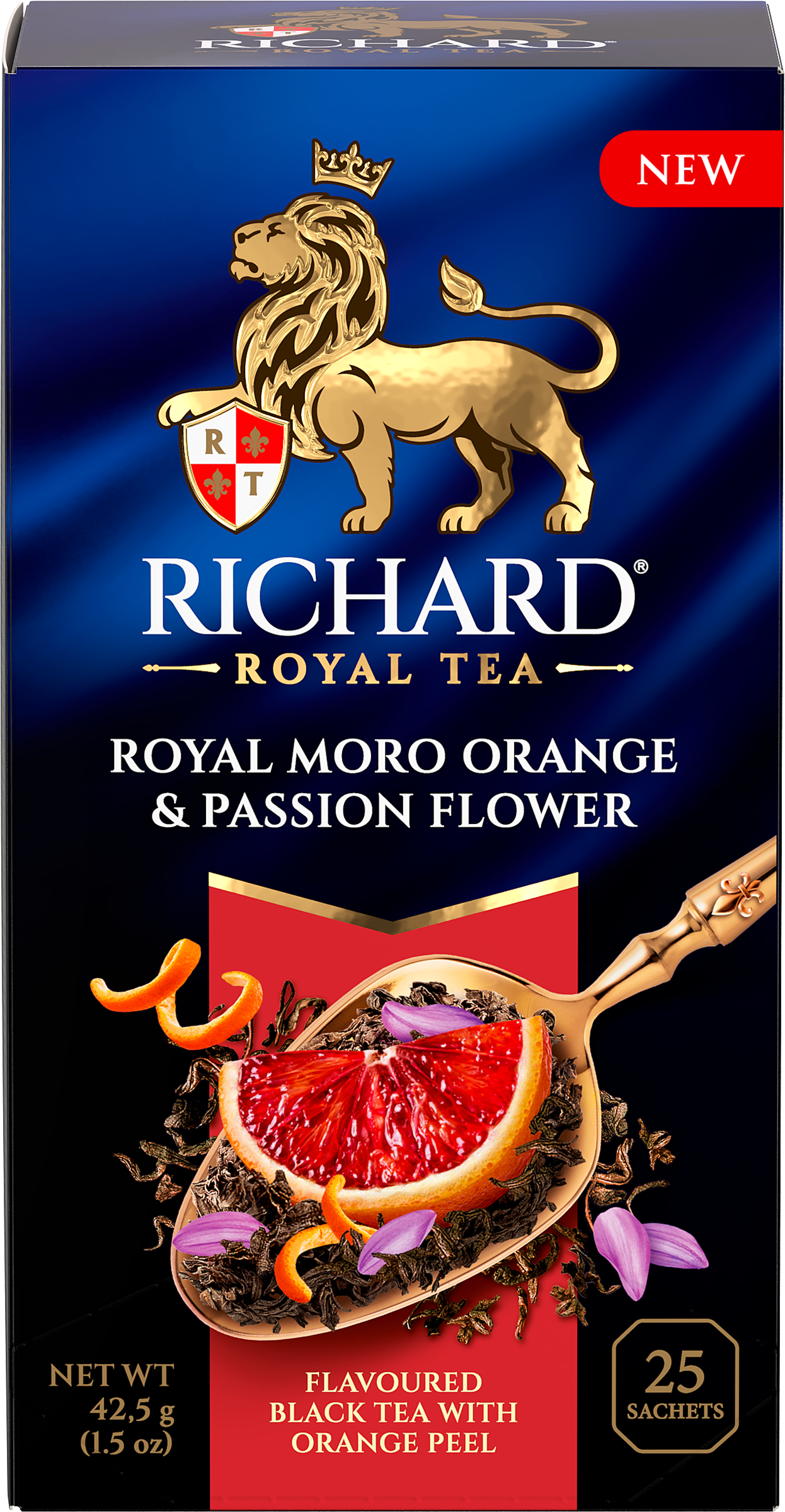 Изображение товара Чёрный чай RICHARD Royal Moro orange&Passion flower, 25 пакетов